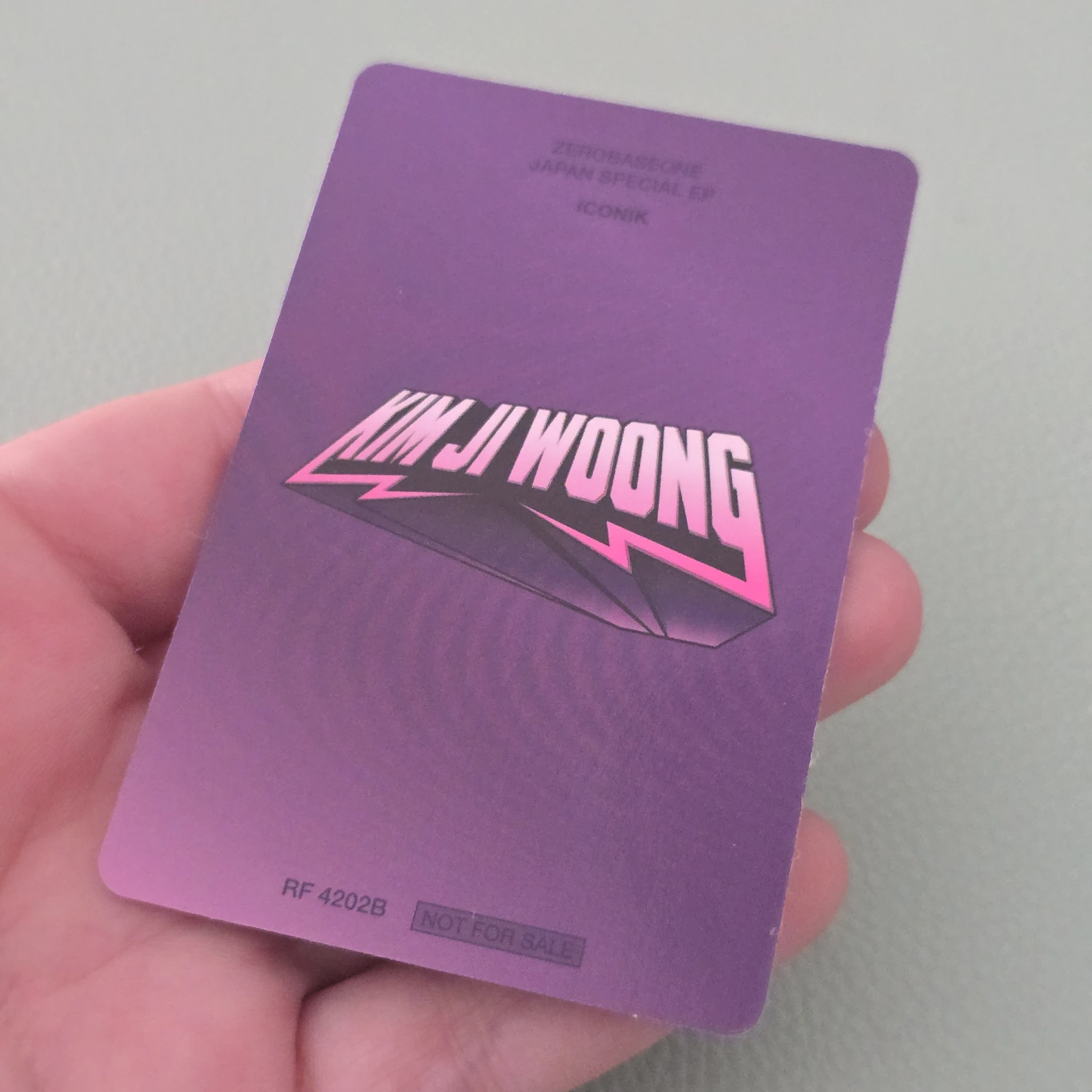 ZEROBASEONE Jiwoong ZEROBASEONE - Jiwoong - ICONIK Album album photocard japanese album B version solo jacket version listing photo 2
