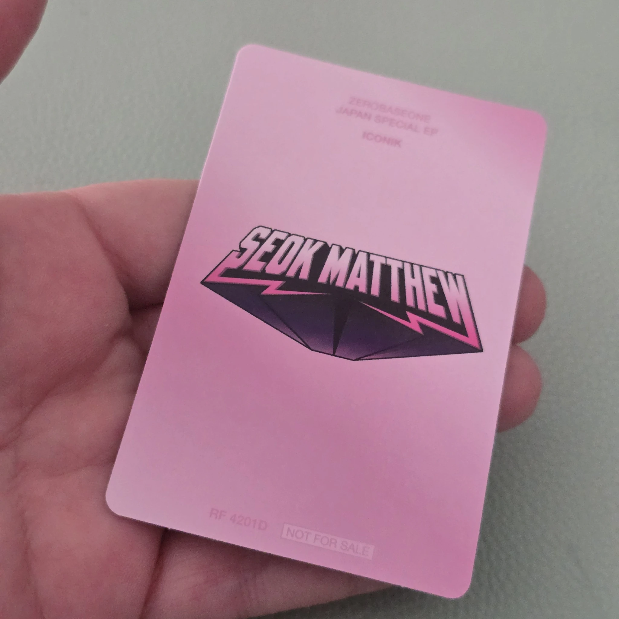 ZEROBASEONE Matthew ZEROBASEONE - Matthew - ICONIK Album album photocard japanese album solo jacket version C version listing photo 2
