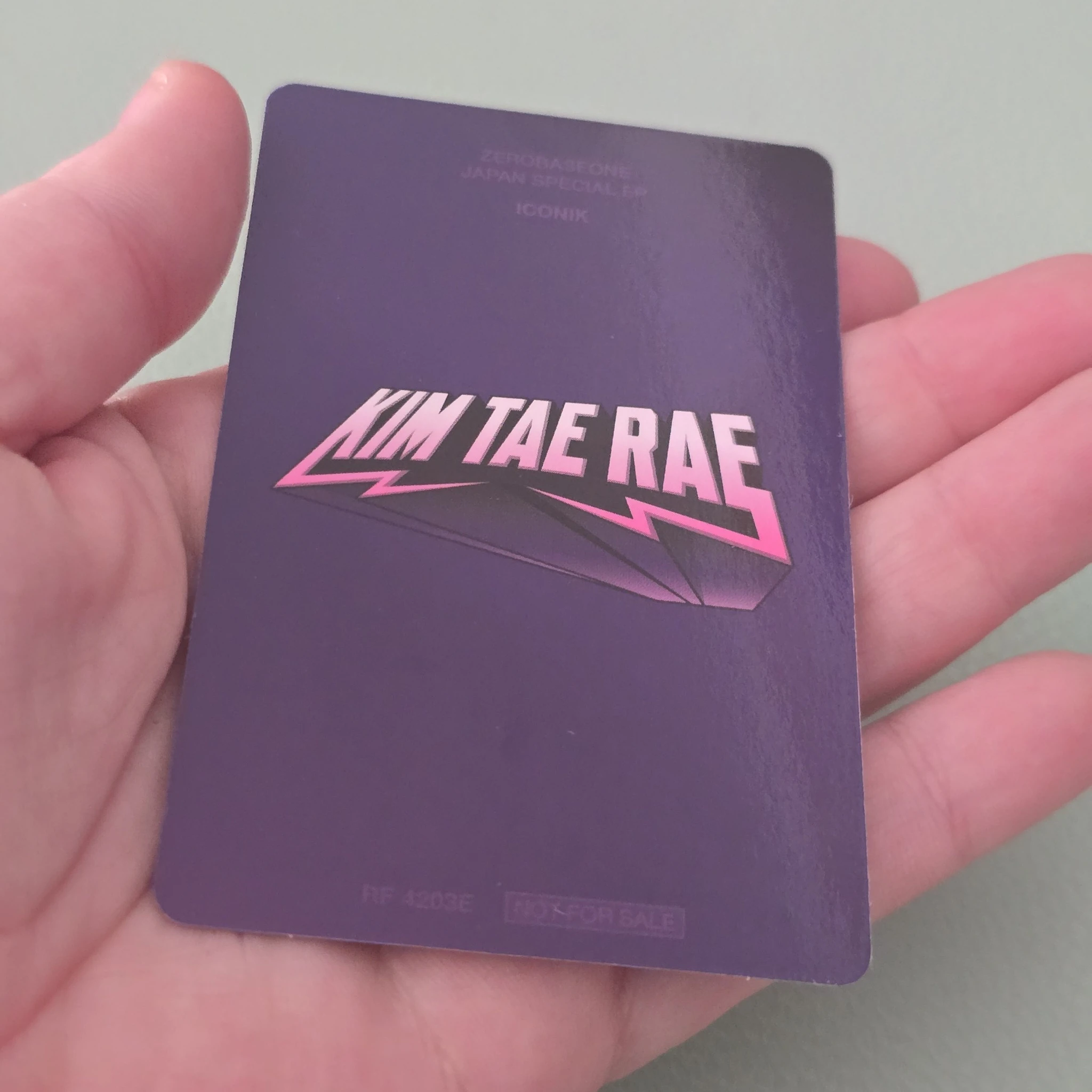 ZEROBASEONE Taerae ZEROBASEONE - Taerae - ICONIK Album album photocard japanese album solo jacket version A version listing photo 2