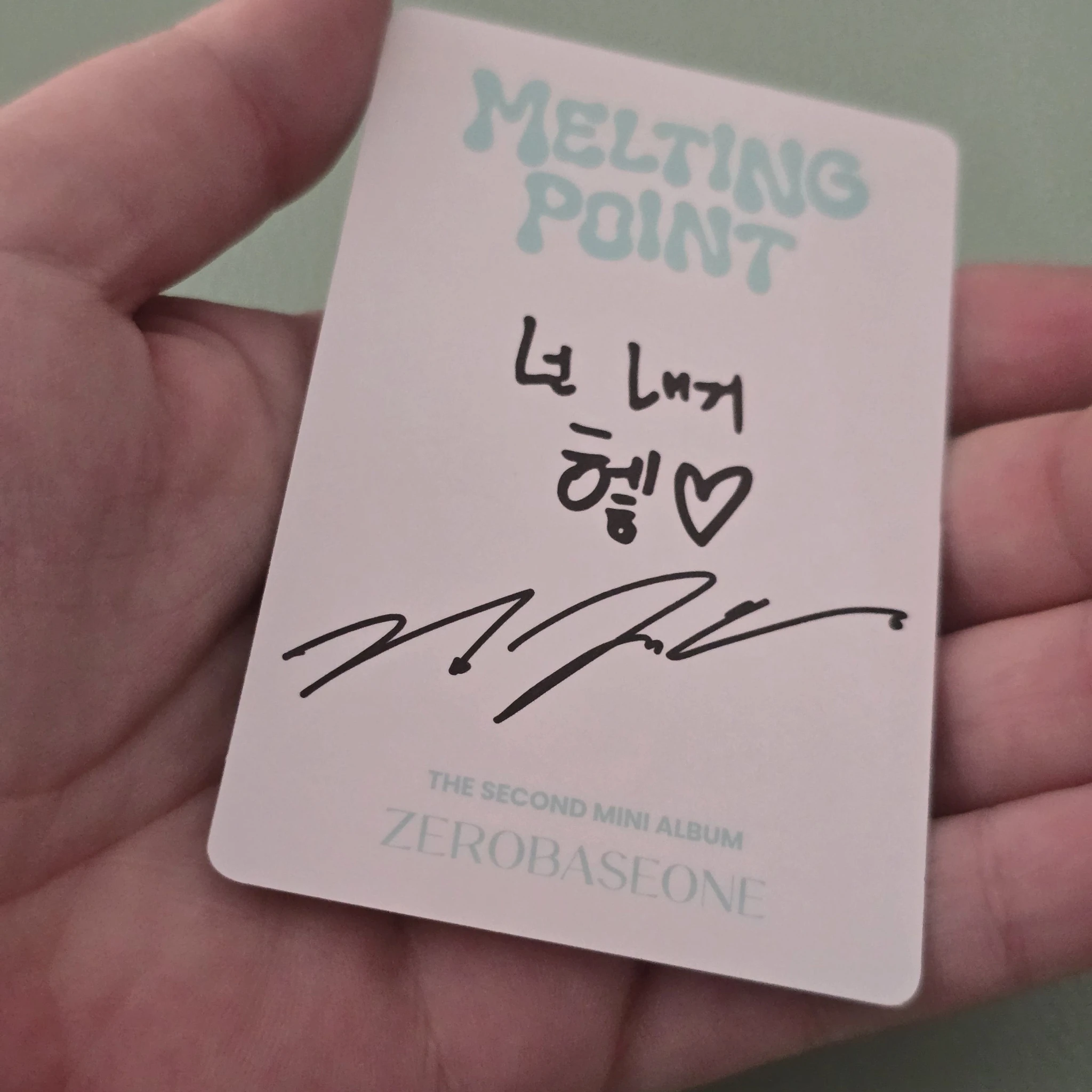 ZEROBASEONE Jiwoong ZEROBASEONE - Jiwoong - Melting Point Album mystery version album photocard listing photo 2