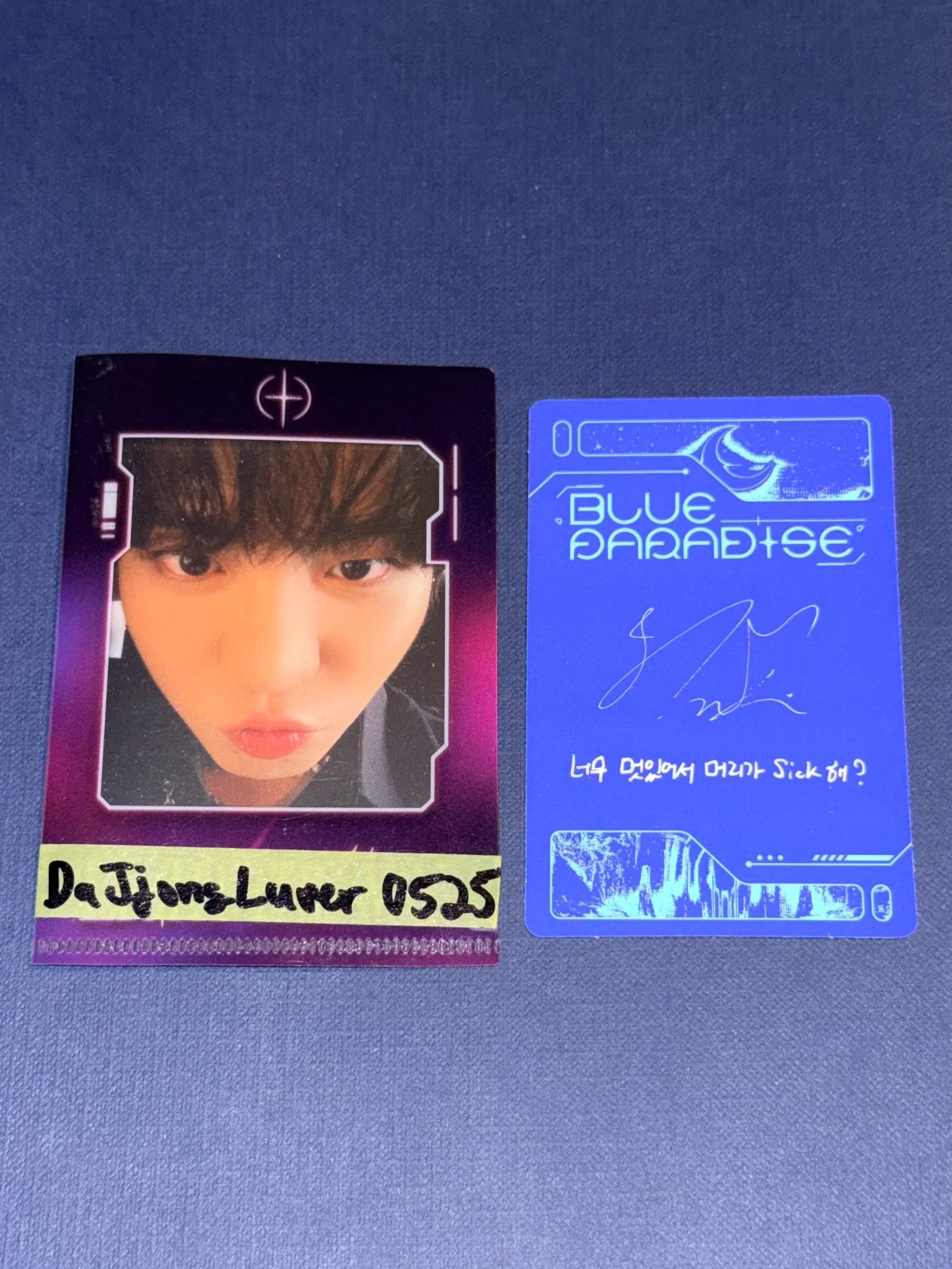 ZEROBASEONE Hanbin ZEROBASEONE - Hanbin - Blue Paradise Album album photocard seek version listing photo 2