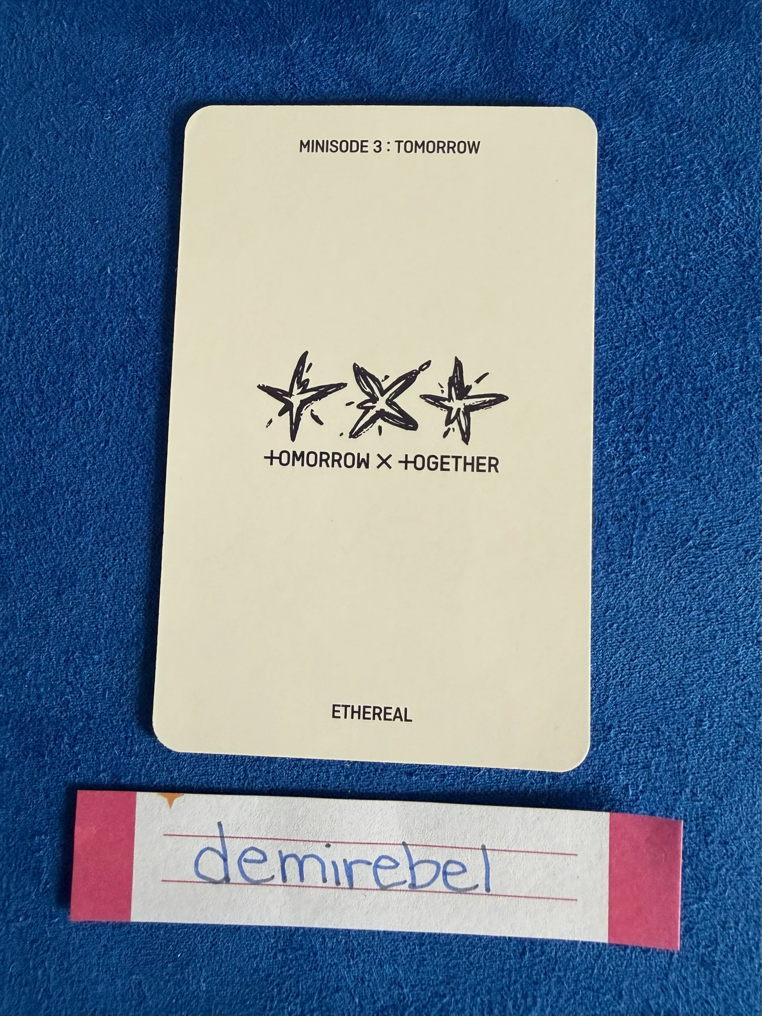 TOMORROW X TOGETHER Beomgyu TOMORROW X TOGETHER - Beomgyu - Minisode 3: Tomorrow Album album photocard ethereal ver. listing photo 2
