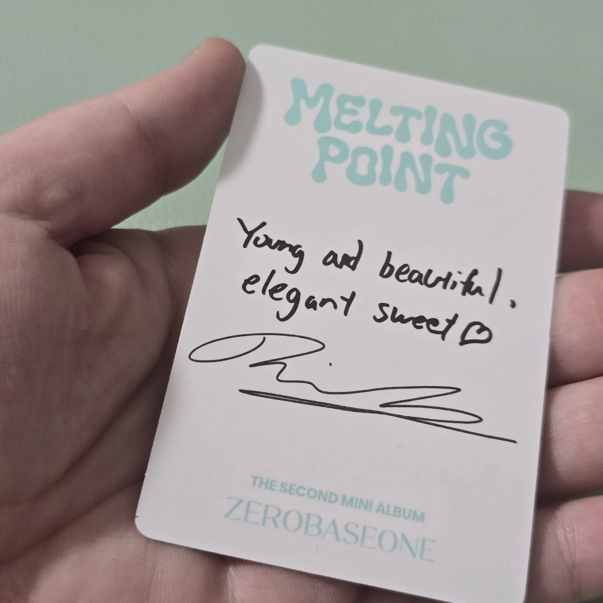 ZEROBASEONE Ricky ZEROBASEONE - Ricky - Melting Point Album album photocard mystery version A version listing photo 2