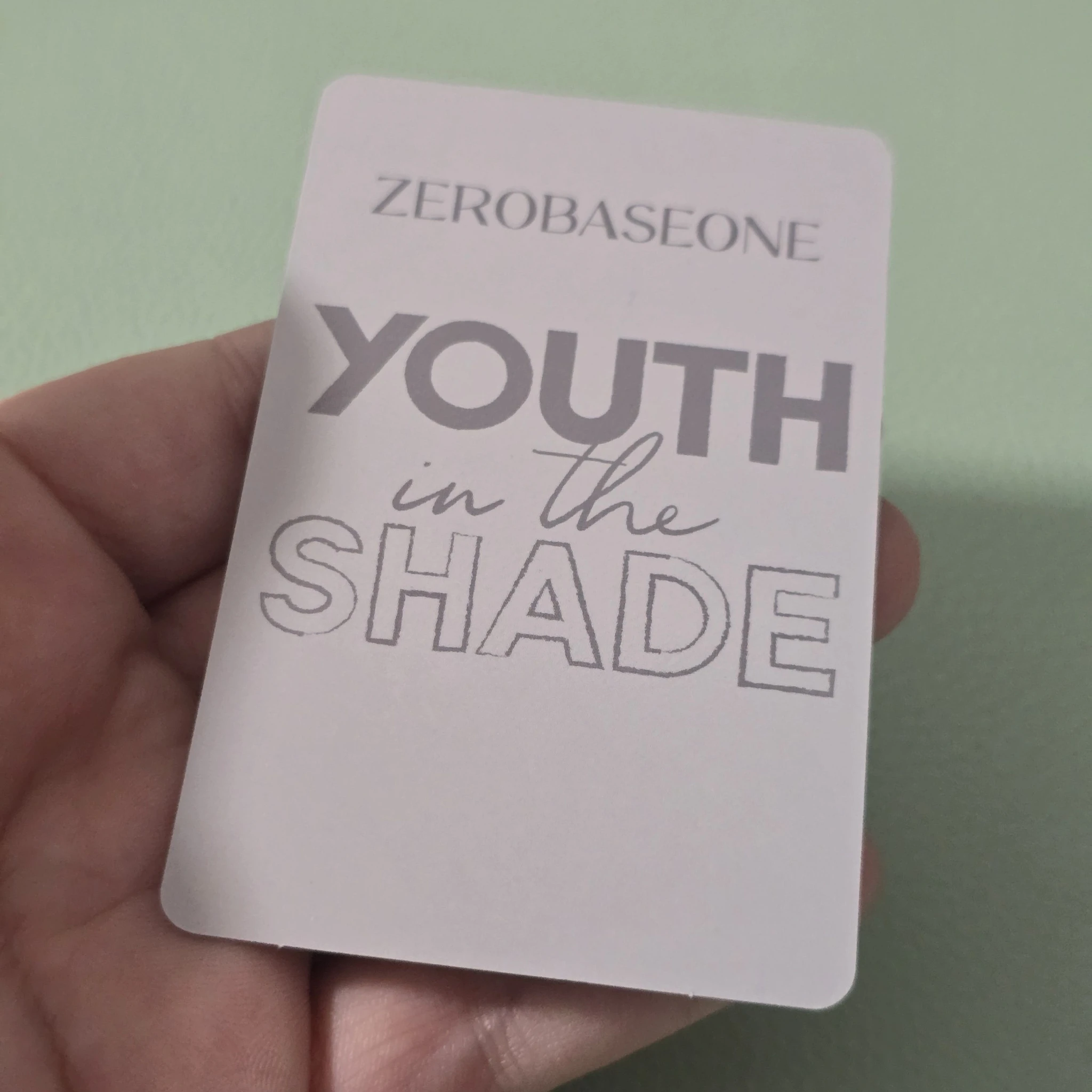 ZEROBASEONE Hanbin ZEROBASEONE - Hanbin - Youth in the Shade Album pob (pre-order benefit) listing photo 2