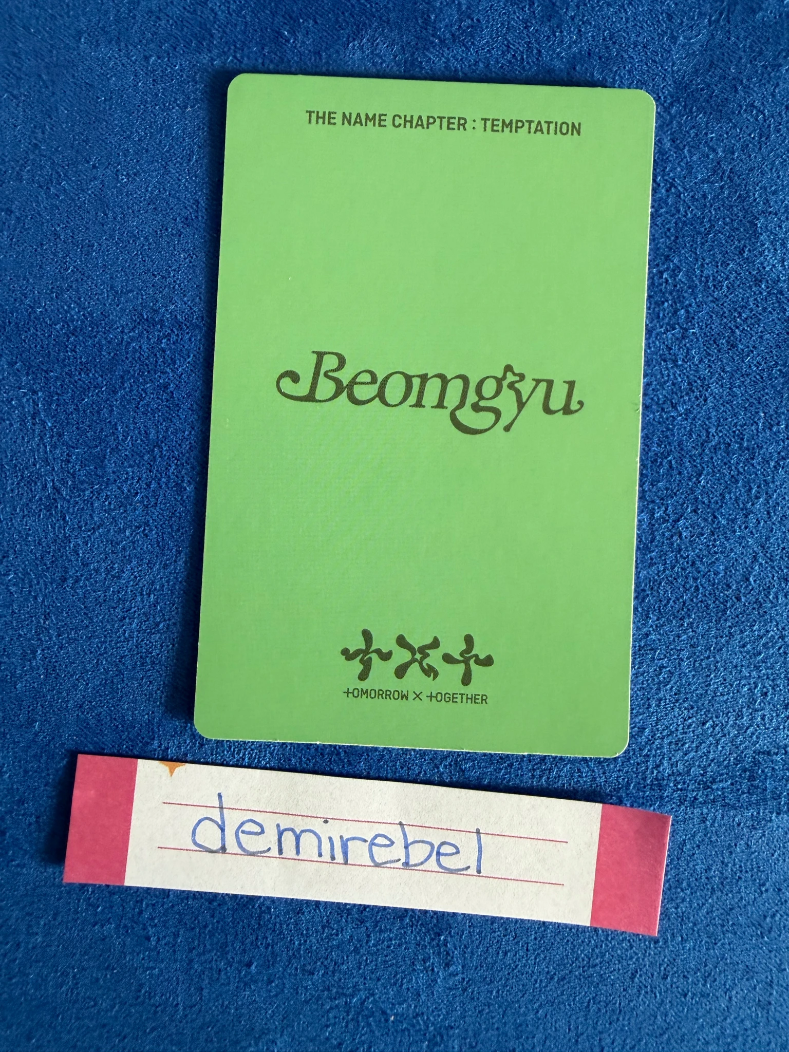 TOMORROW X TOGETHER Beomgyu TOMORROW X TOGETHER - Beomgyu - The Name Chapter: Temptation Album album photocard lullaby ver. listing photo 2