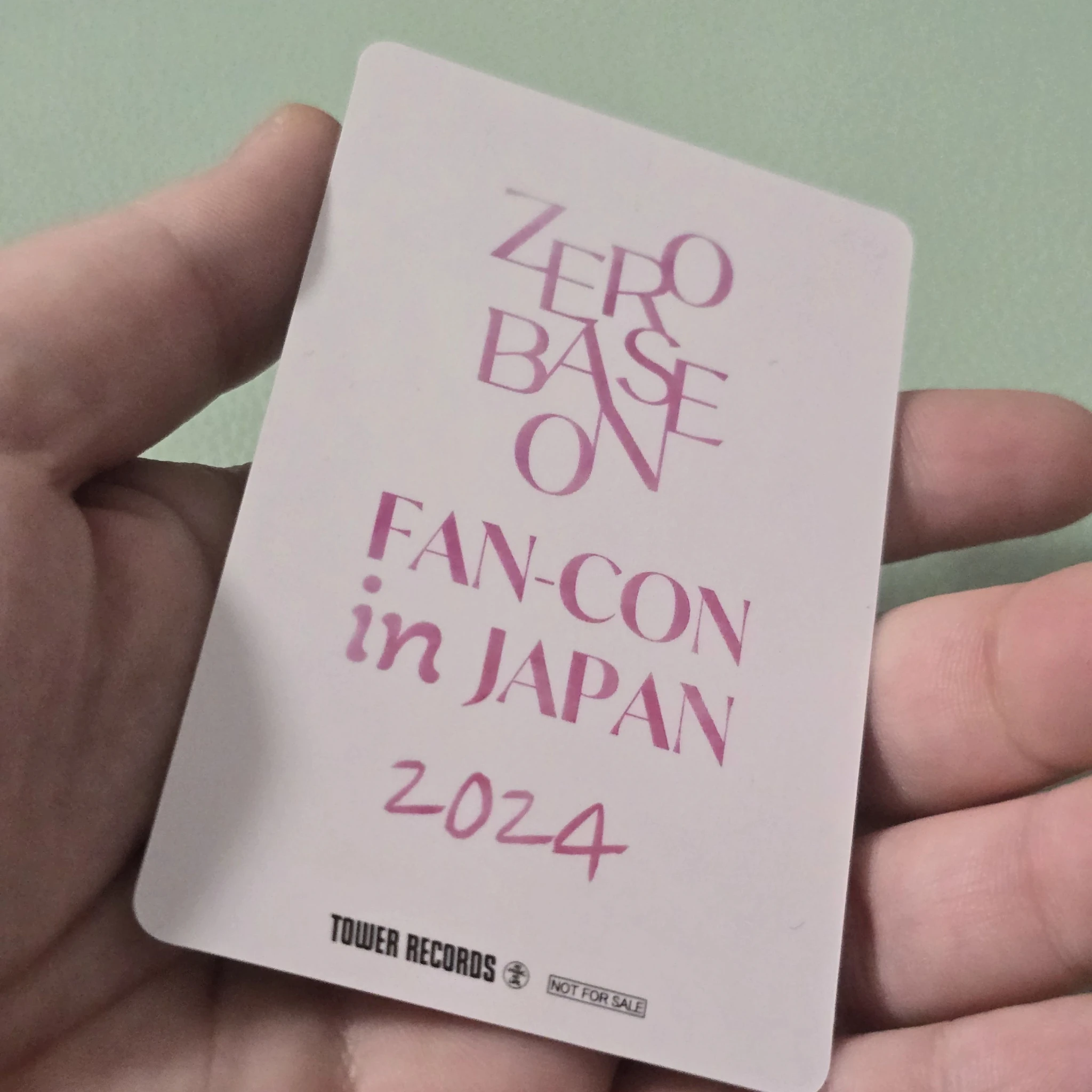 ZEROBASEONE Jiwoong ZEROBASEONE - Jiwoong - 2024 Fan-con in Japan Event dvd/bluray inclusion dvd/bluray photocard tower records japan listing photo 2