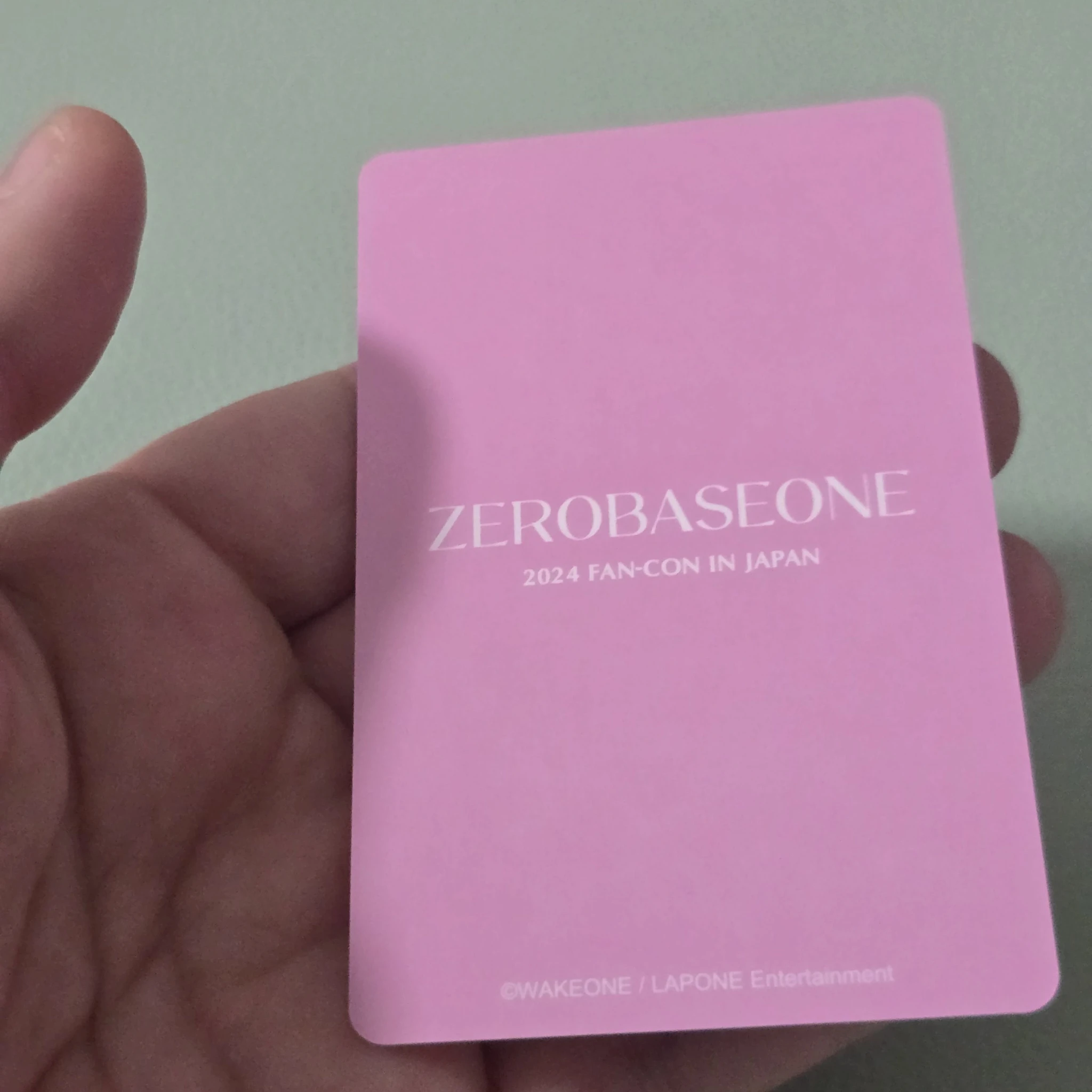 ZEROBASEONE Gunwook ZEROBASEONE - Gunwook - 2024 Fan-con in Japan Event trading card listing photo 2