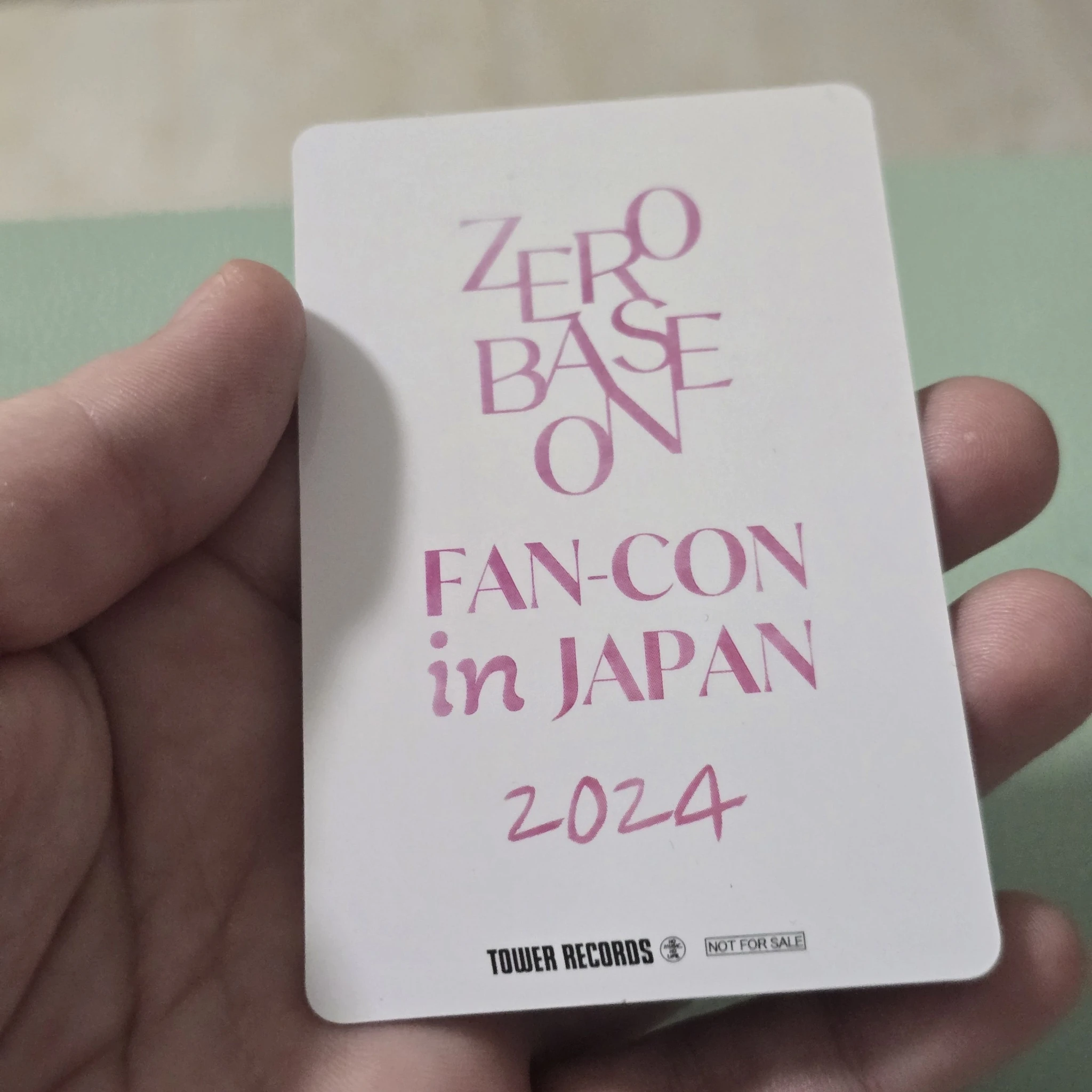ZEROBASEONE Yujin ZEROBASEONE - Yujin - 2024 Fan-con in Japan Event tower records japan pob (pre-order benefit) listing photo 2