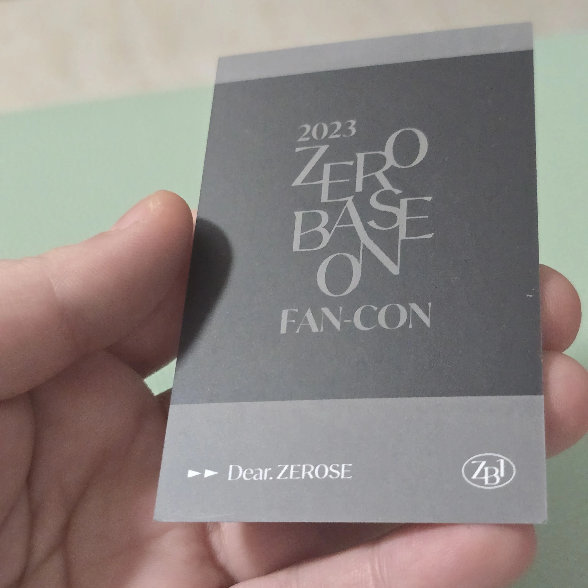 ZEROBASEONE Gunwook ZEROBASEONE - Gunwook - 2023 FAN-CON Event trading card E version polaroid listing photo 2