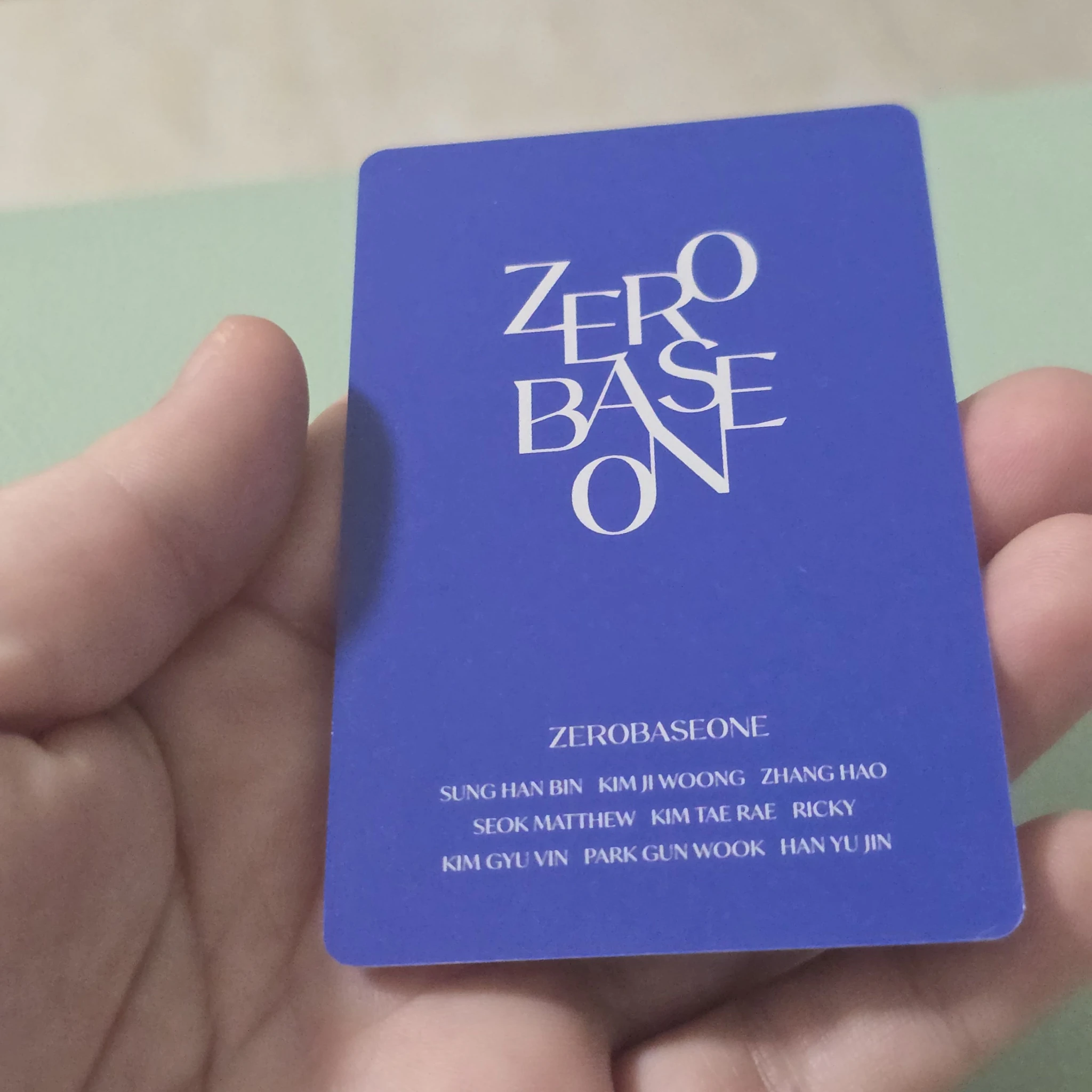 ZEROBASEONE Jiwoong ZEROBASEONE - Jiwoong - Lightstick Other photocard set pob (pre-order benefit) listing photo 2
