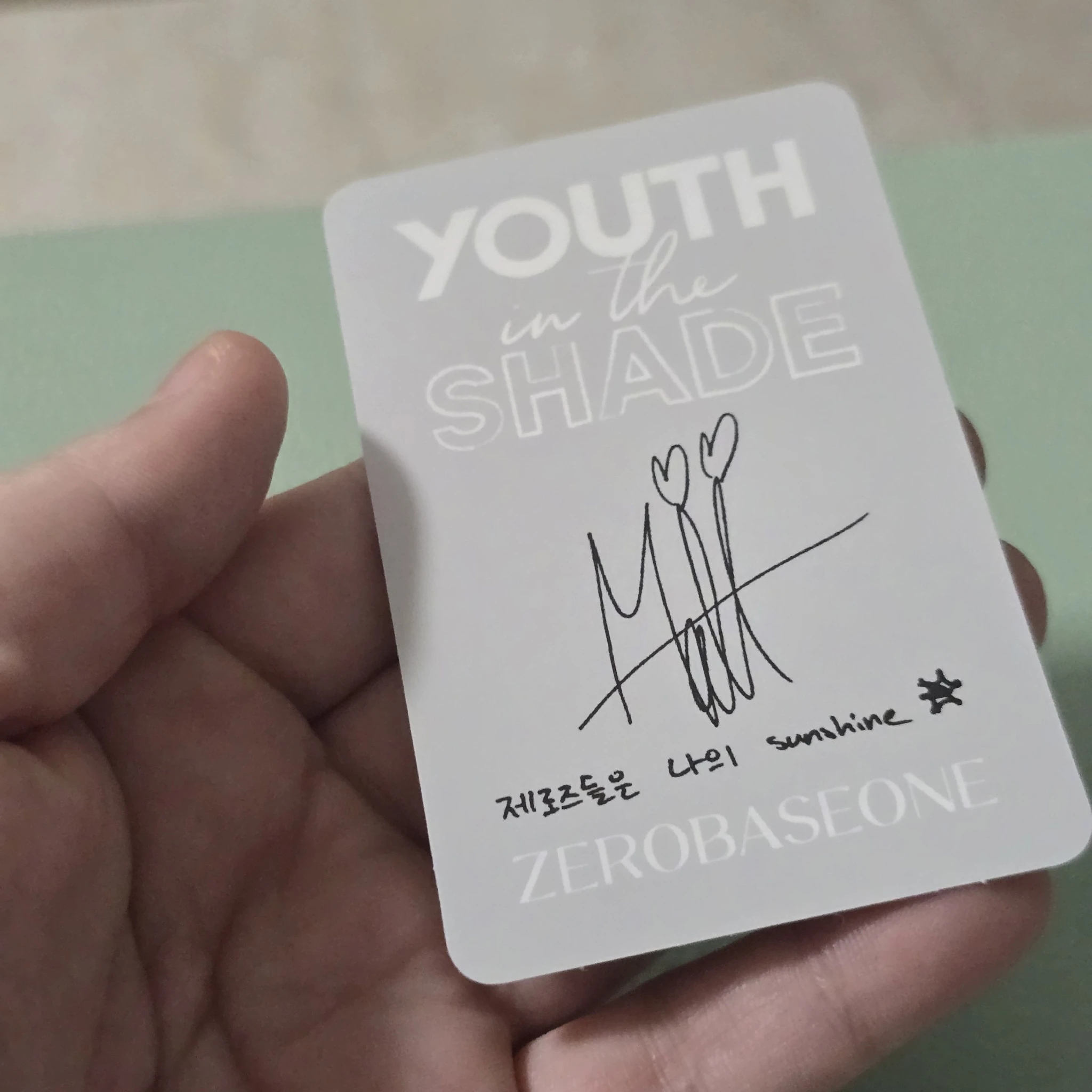 ZEROBASEONE Matthew ZEROBASEONE - Matthew - Youth in the Shade Album album photocard korean album shade version listing photo 2