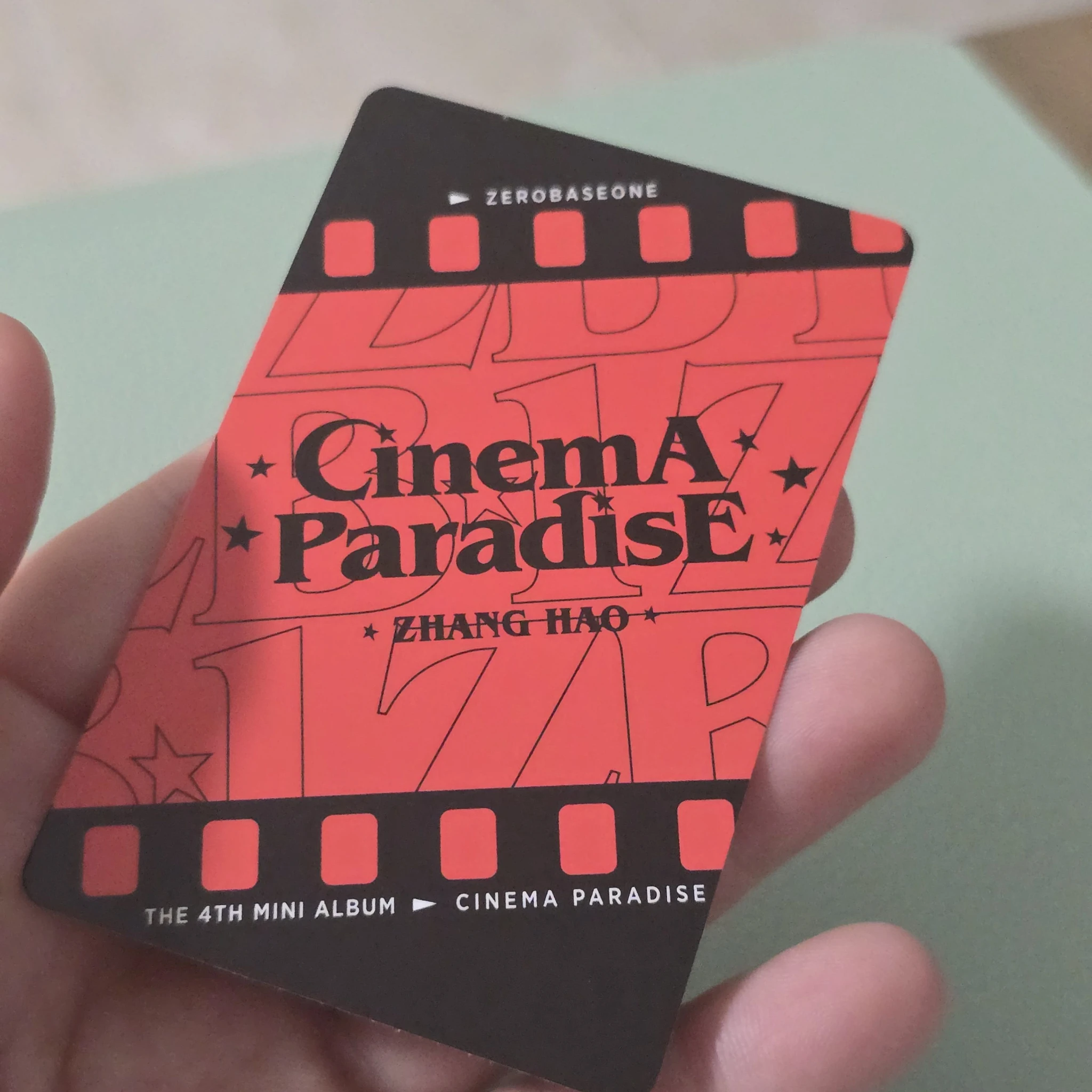 ZEROBASEONE Hao ZEROBASEONE - Hao - Cinema Paradise Album album photocard film version listing photo 2