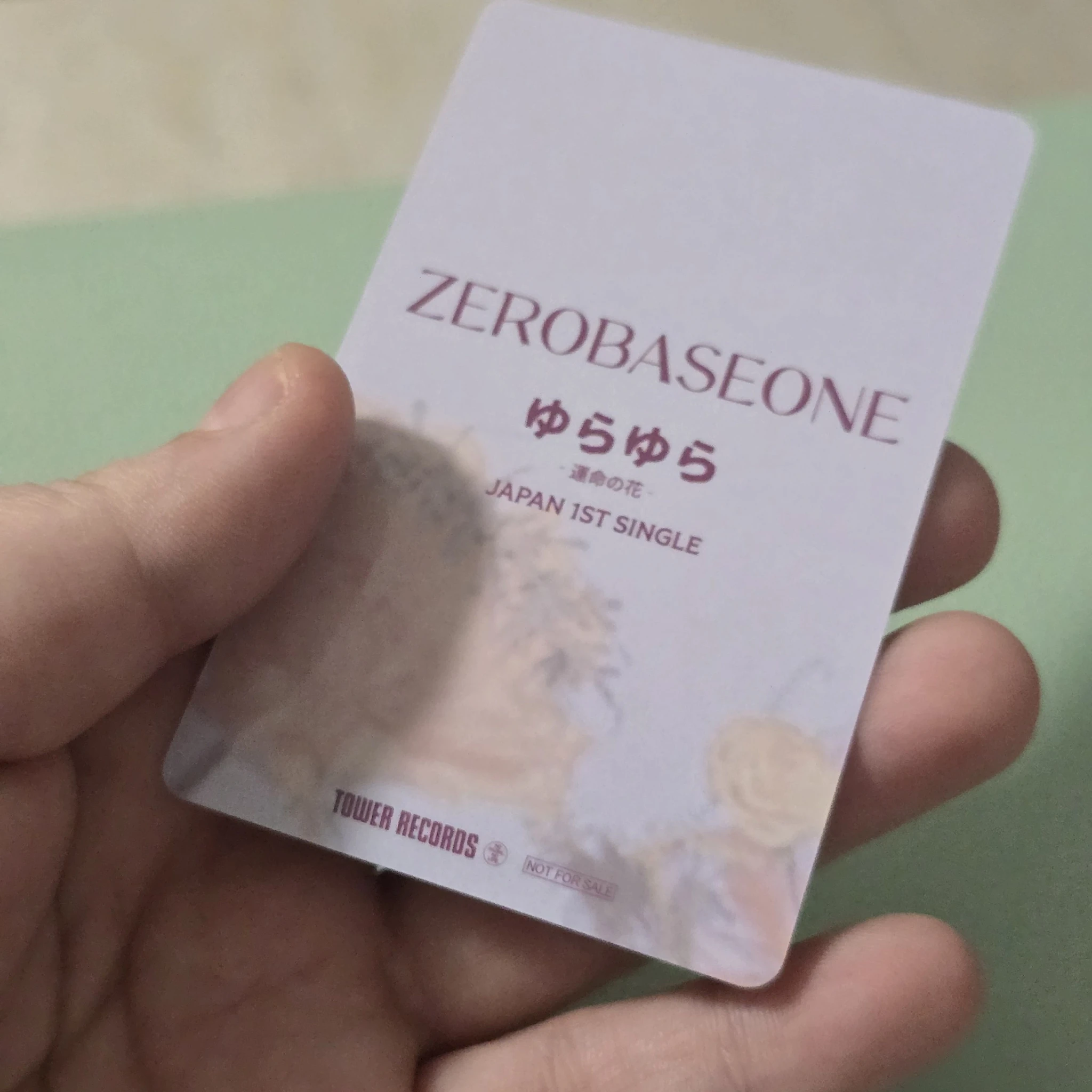 ZEROBASEONE Ricky ZEROBASEONE - Ricky - Yura Yura (ゆらゆら -運命の花-) Album tower records pob (pre-order benefit) listing photo 2