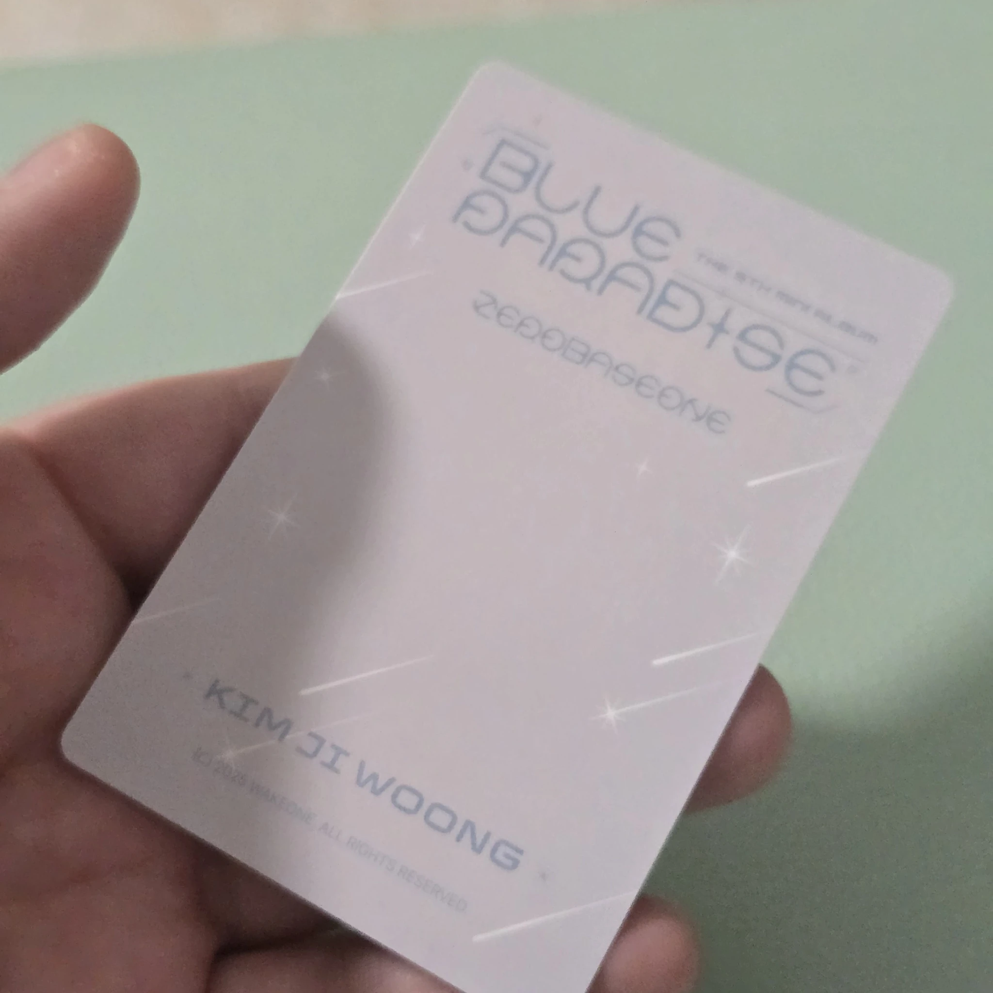 ZEROBASEONE Jiwoong ZEROBASEONE - Jiwoong - Blue Paradise Album key cap version listing photo 2