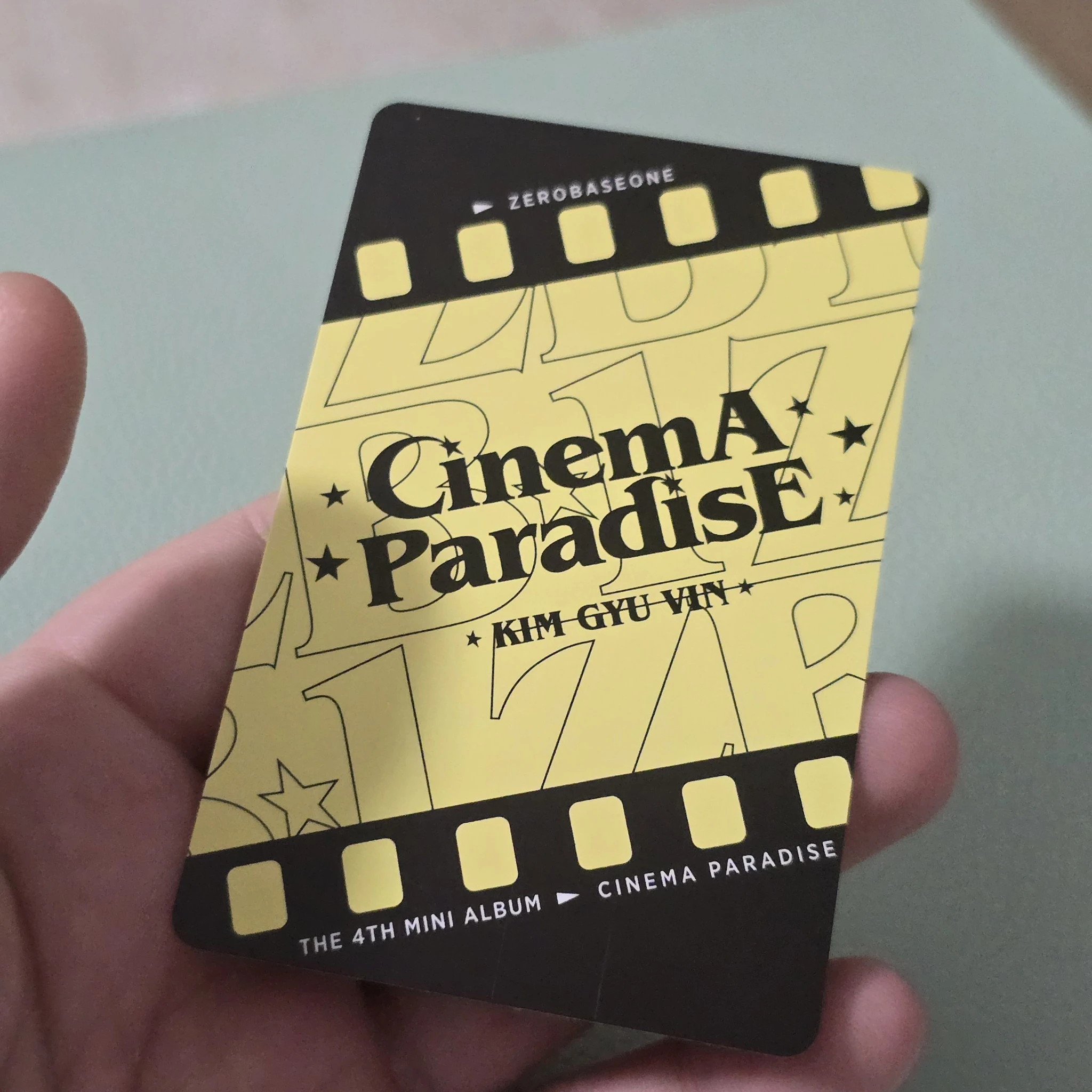 ZEROBASEONE Gyuvin ZEROBASEONE - Gyuvin - Cinema Paradise Album album photocard film version listing photo 2