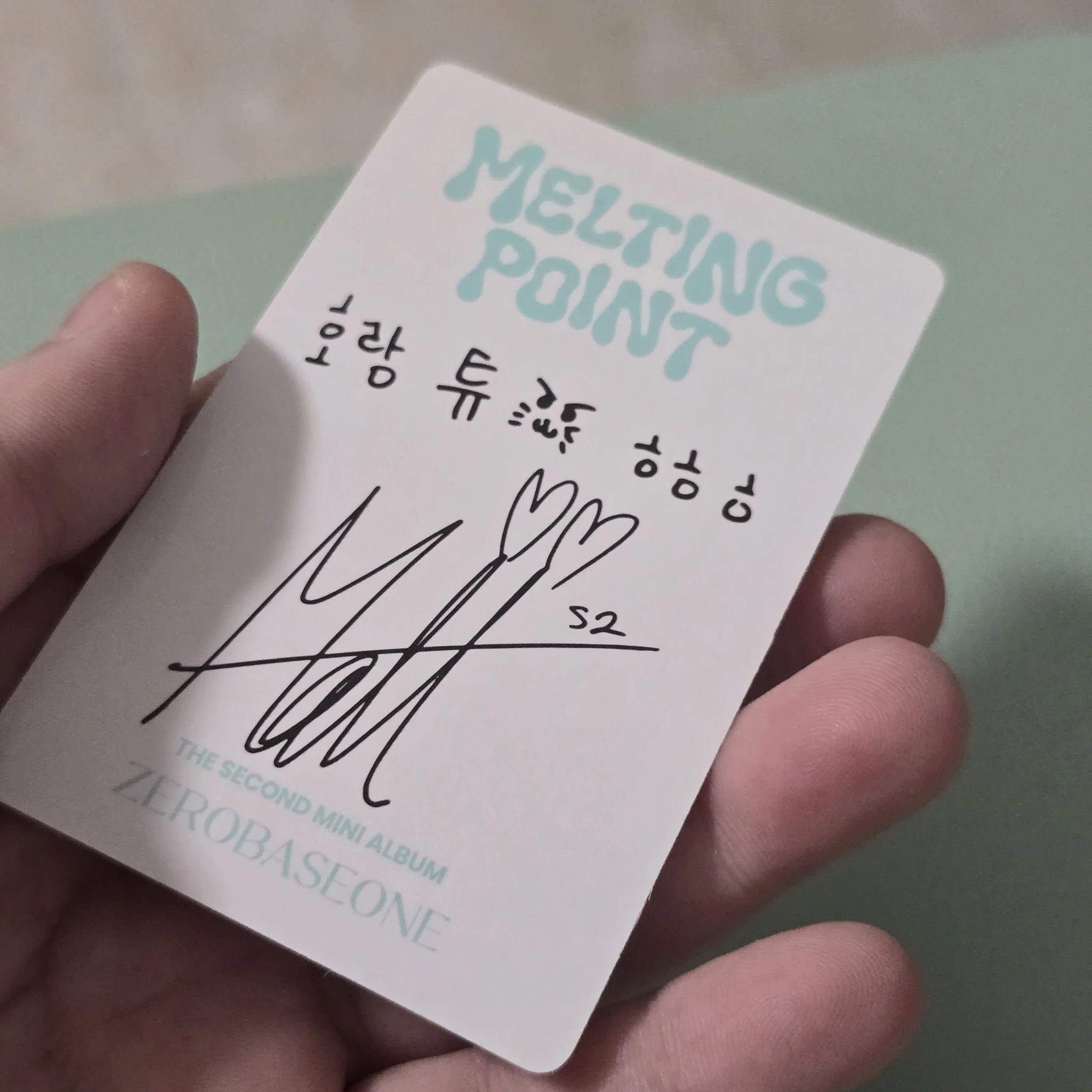 ZEROBASEONE Matthew ZEROBASEONE - Matthew - Melting Point Album album photocard mystery version A version listing photo 2