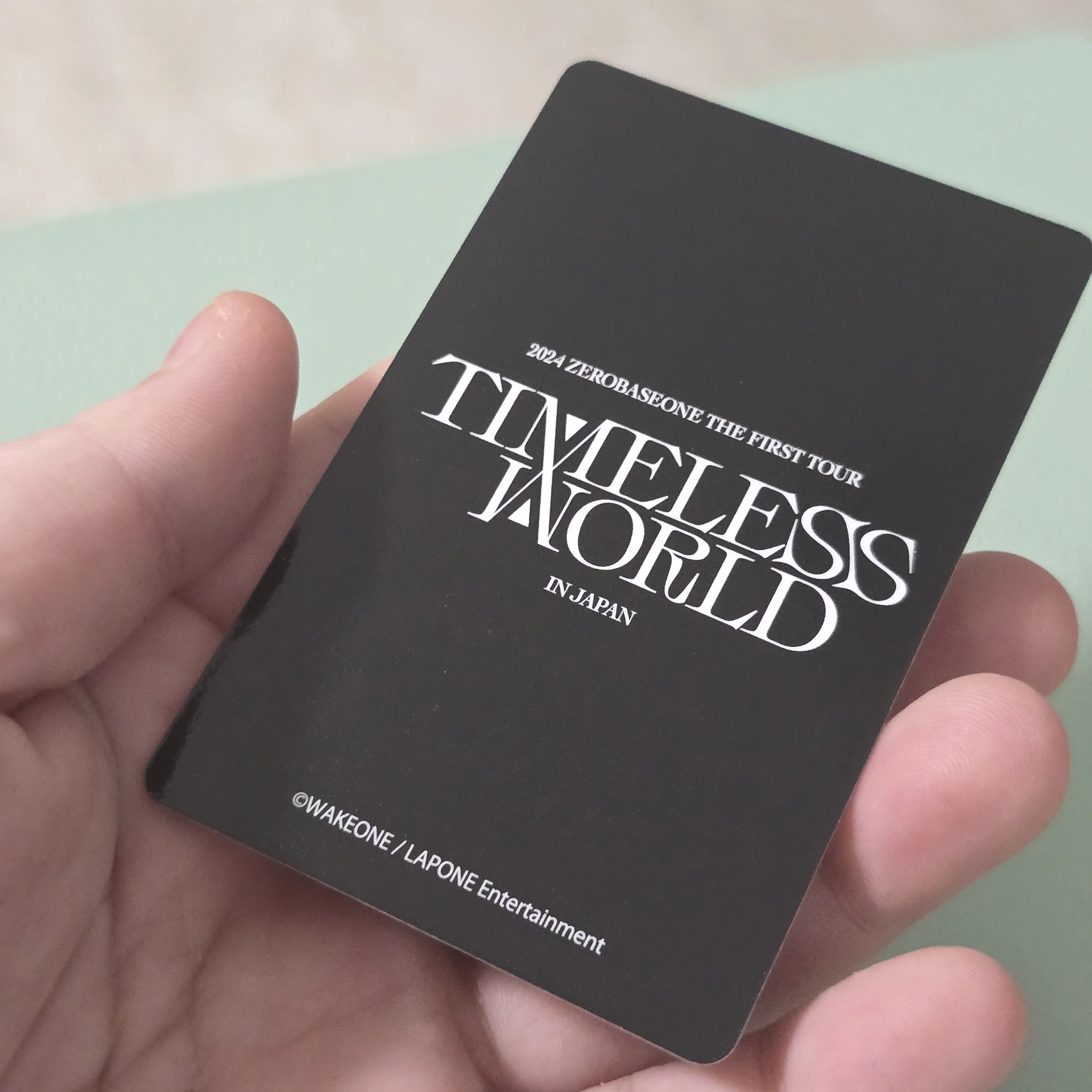 ZEROBASEONE Gunwook ZEROBASEONE - Gunwook - 2024 The First Tour [Timeless World] Event japan trading card listing photo 2