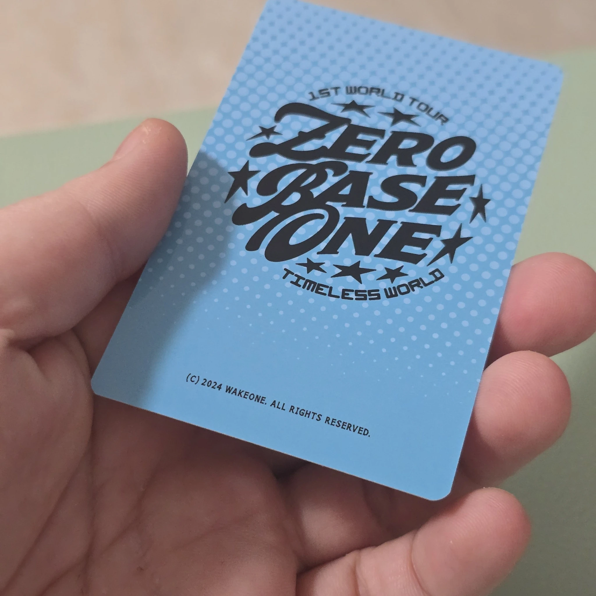 ZEROBASEONE Gunwook ZEROBASEONE - Gunwook - 2024 The First Tour [Timeless World] Event trading card B version listing photo 2