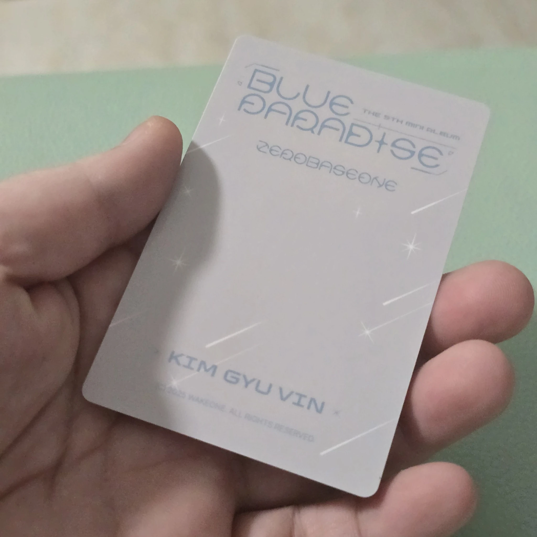 ZEROBASEONE Gyuvin ZEROBASEONE - Gyuvin - Blue Paradise Album key cap version listing photo 2