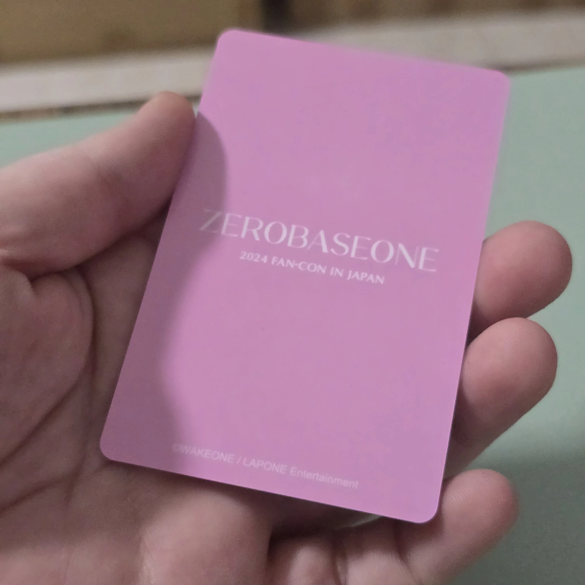 ZEROBASEONE Yujin ZEROBASEONE - Yujin - 2024 Fan-con in Japan Event trading card listing photo 2
