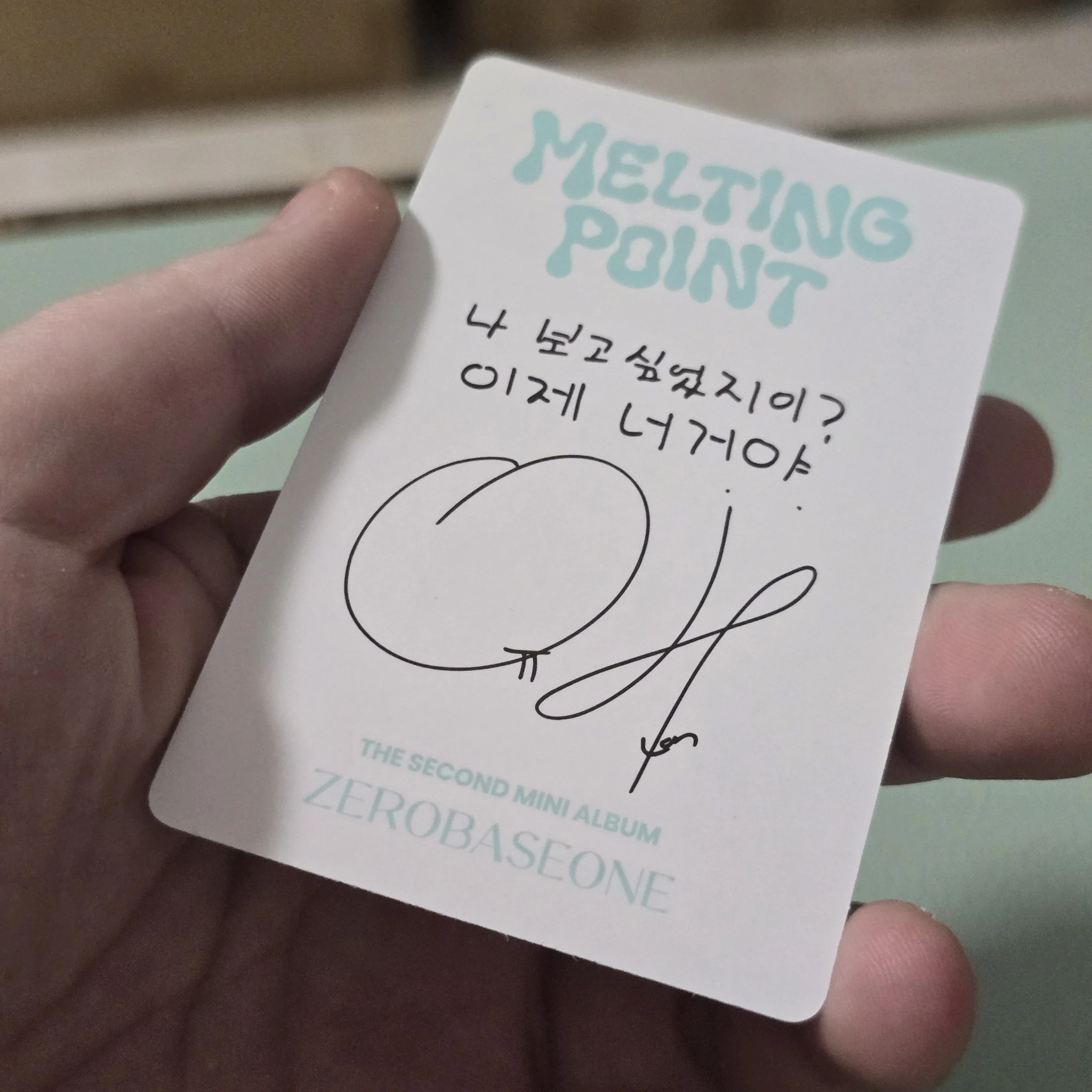 ZEROBASEONE Yujin ZEROBASEONE - Yujin - Melting Point Album album photocard mystery version B version listing photo 2