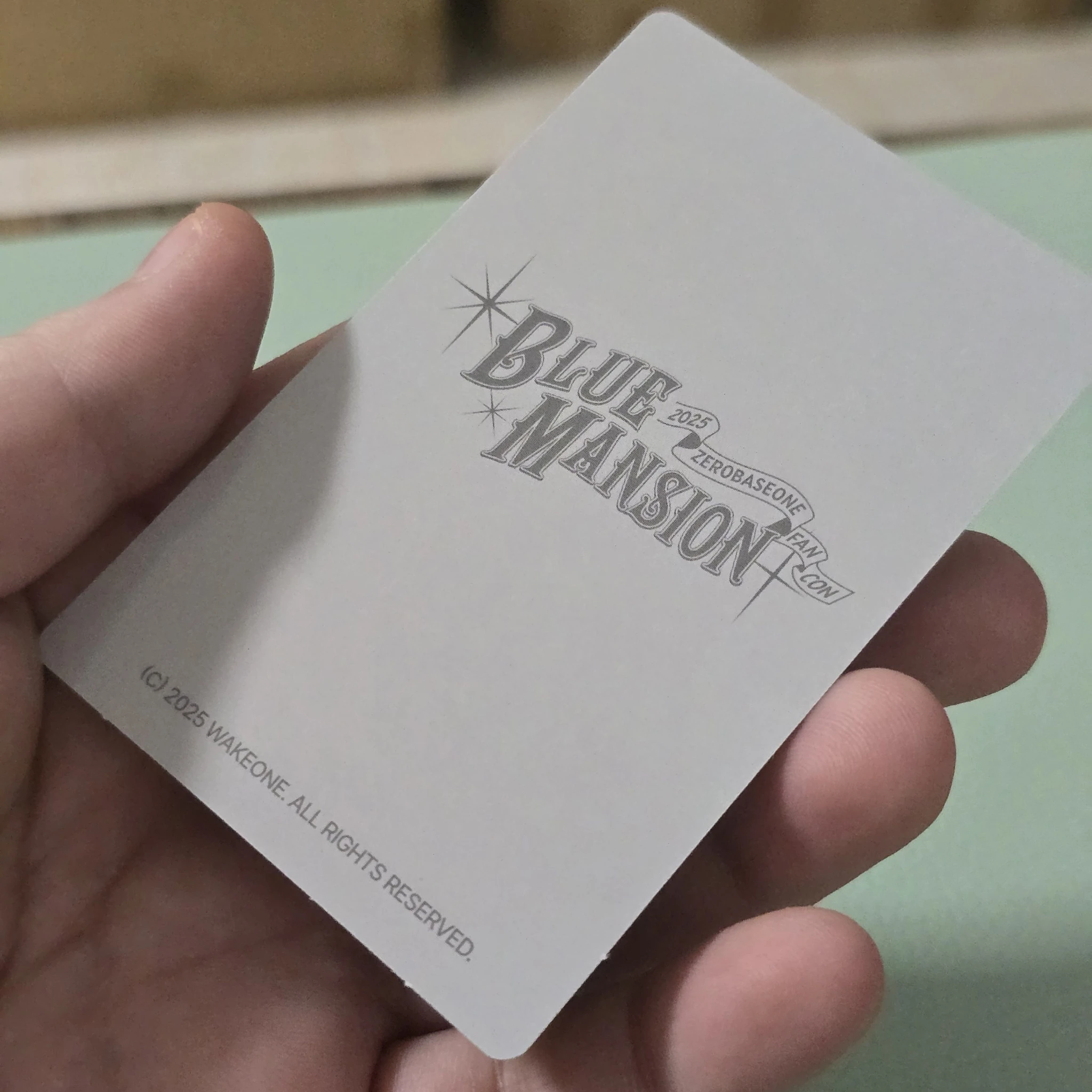 ZEROBASEONE Gyuvin ZEROBASEONE - Gyuvin - 2025 Fan-con [BLUE MANSION] Event trading card listing photo 2