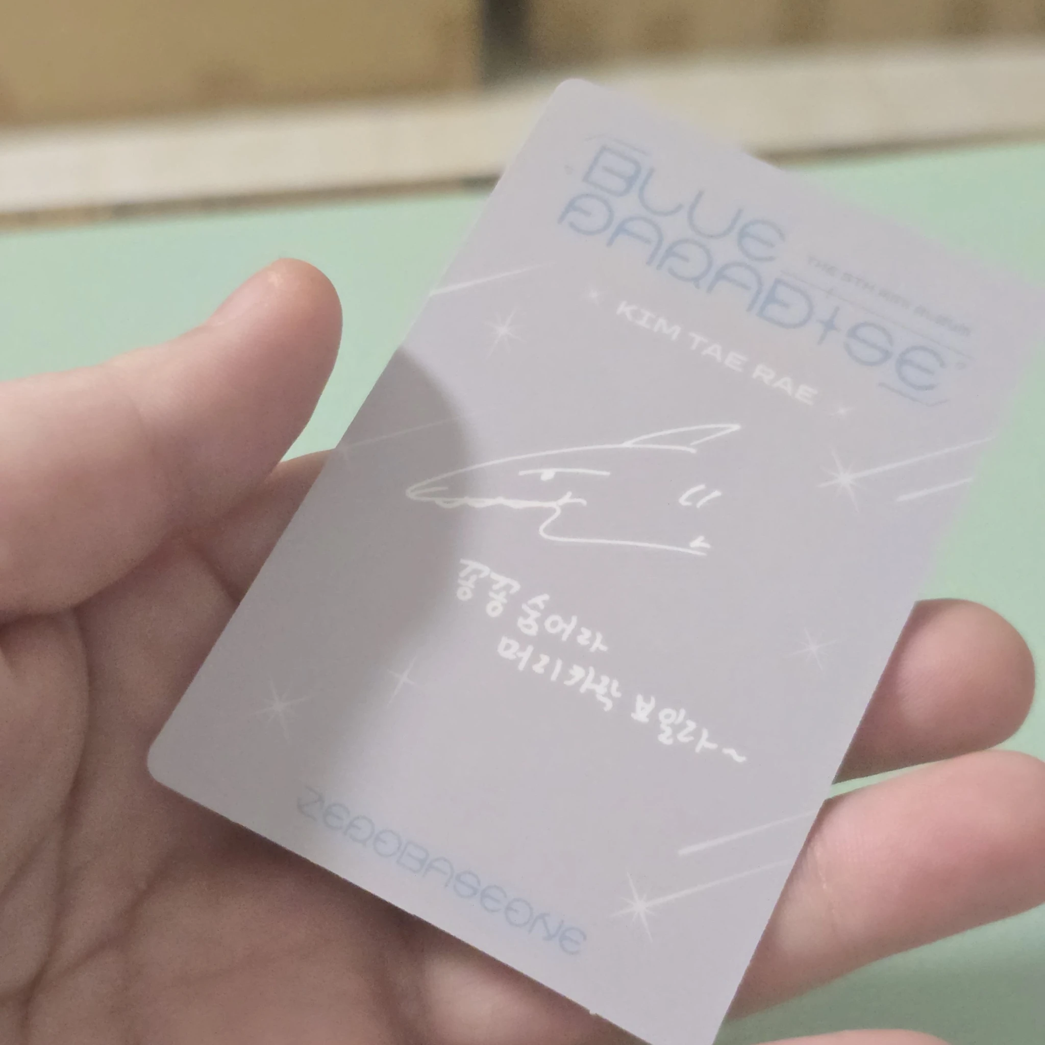 ZEROBASEONE Taerae ZEROBASEONE - Taerae - Blue Paradise Album album photocard hide version listing photo 2