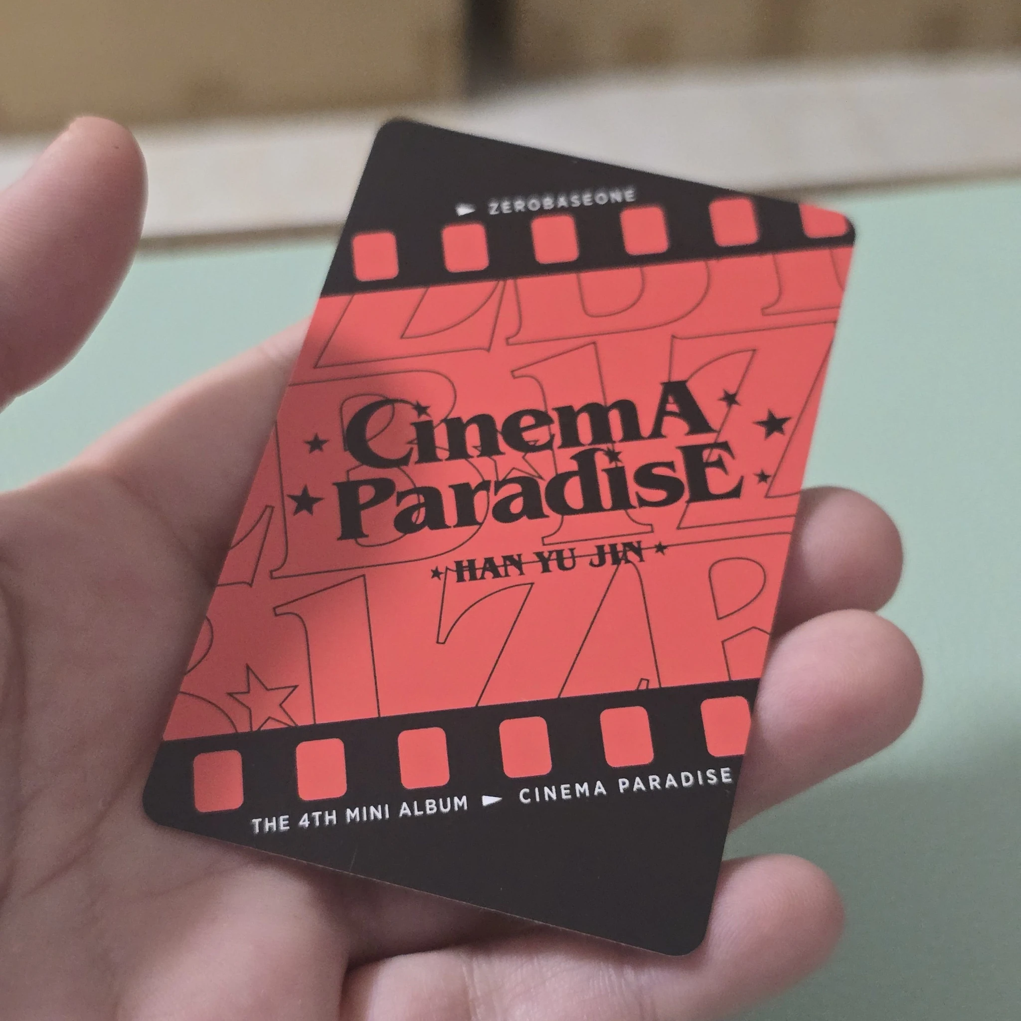 ZEROBASEONE Yujin ZEROBASEONE - Yujin - Cinema Paradise Album album photocard film version listing photo 2