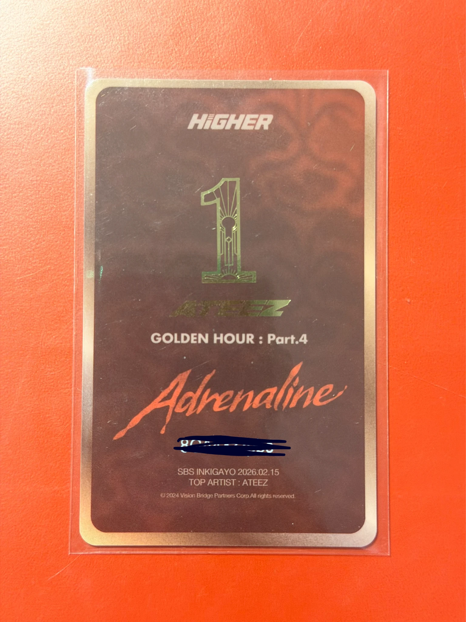 ATEEZ Yunho ATEEZ - Yunho - Higher Timepiece × ATEEZ Other round 15 pvc card B version listing photo 2