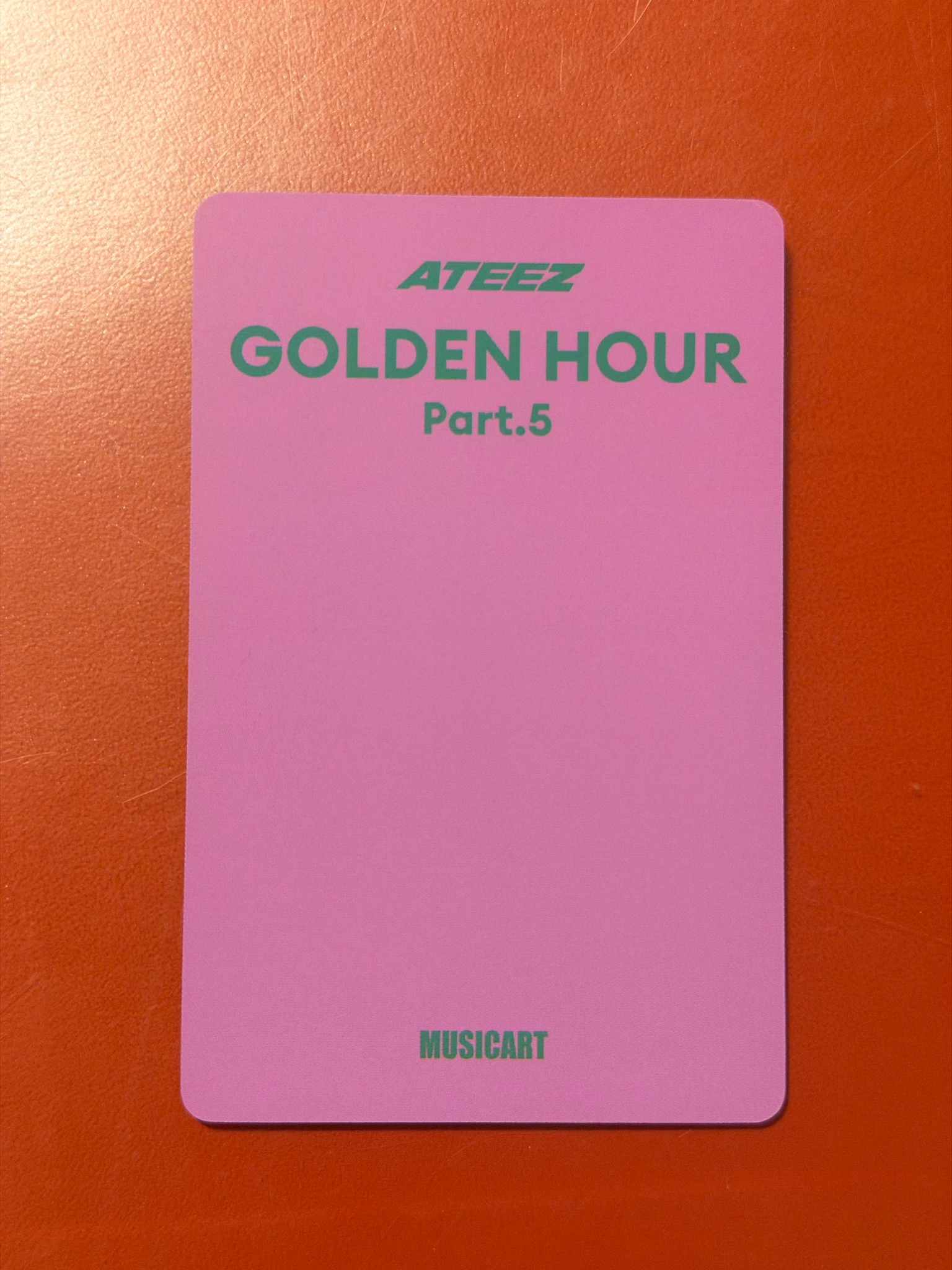 ATEEZ Mingi ATEEZ - Mingi - GOLDEN HOUR : Part.5 Album musicart (music art) pob (pre-order benefit) photobook version listing photo 2