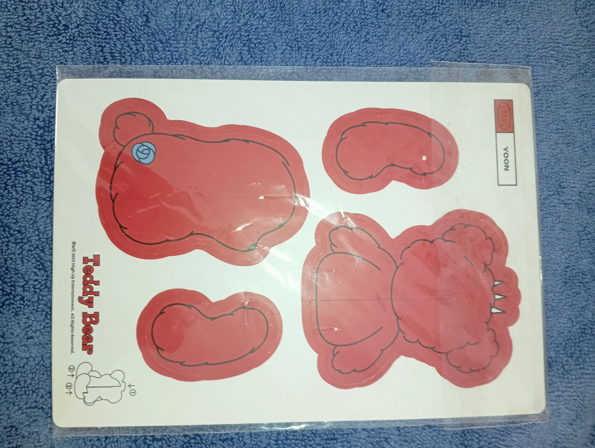STAYC Yoon STAYC - Yoon - Teddy Bear Album album inclusion paper ornament listing photo 2