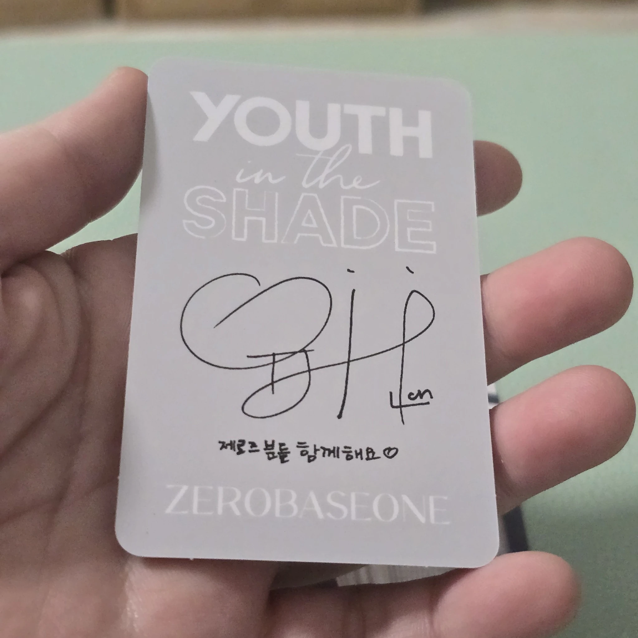 ZEROBASEONE Yujin ZEROBASEONE - Yujin - Youth in the Shade Album album photocard A version shade version listing photo 2