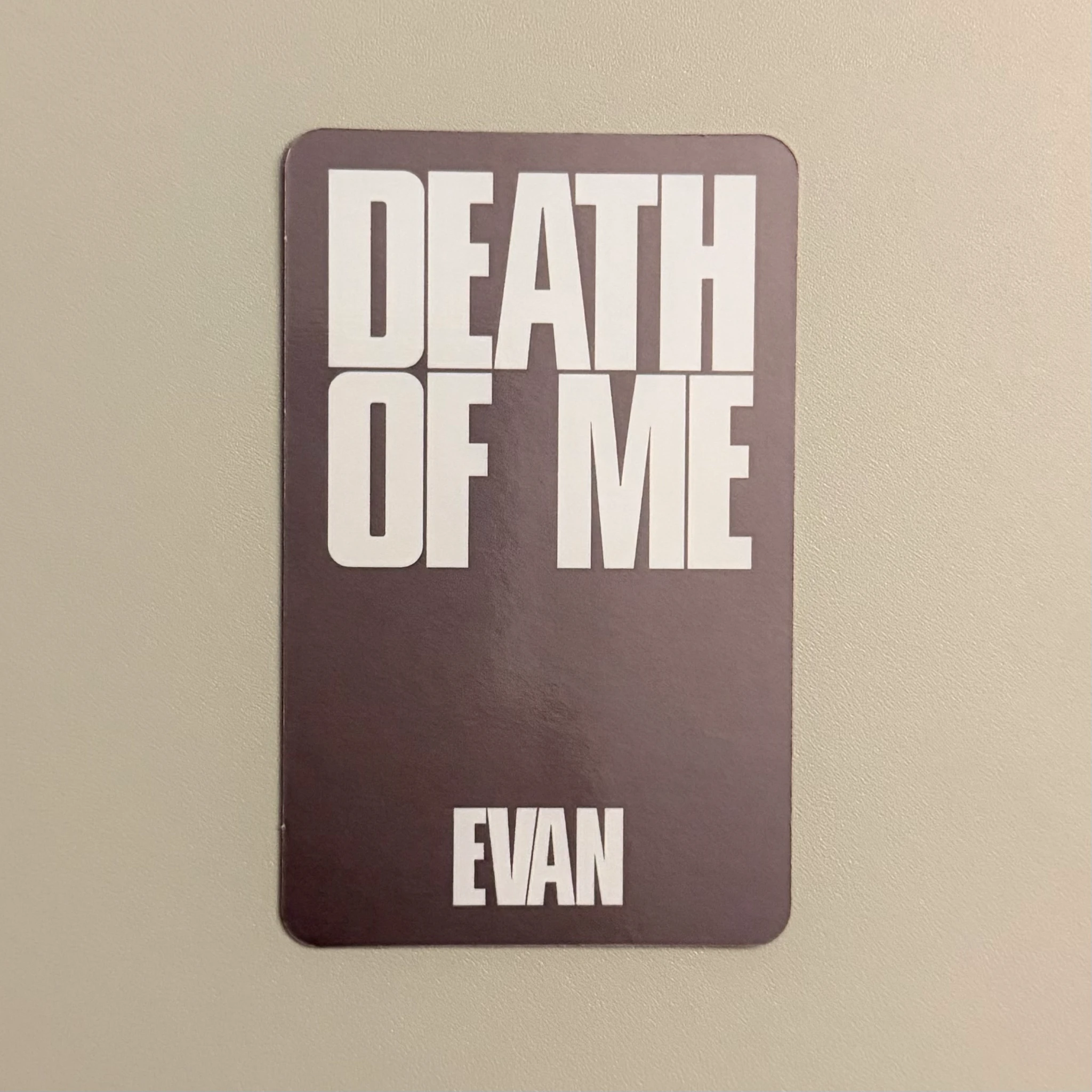 EVAN Evan (Heeseung) EVAN - Evan (Heeseung) - DEATH OF ME Album natural version B version album photocard listing photo 2