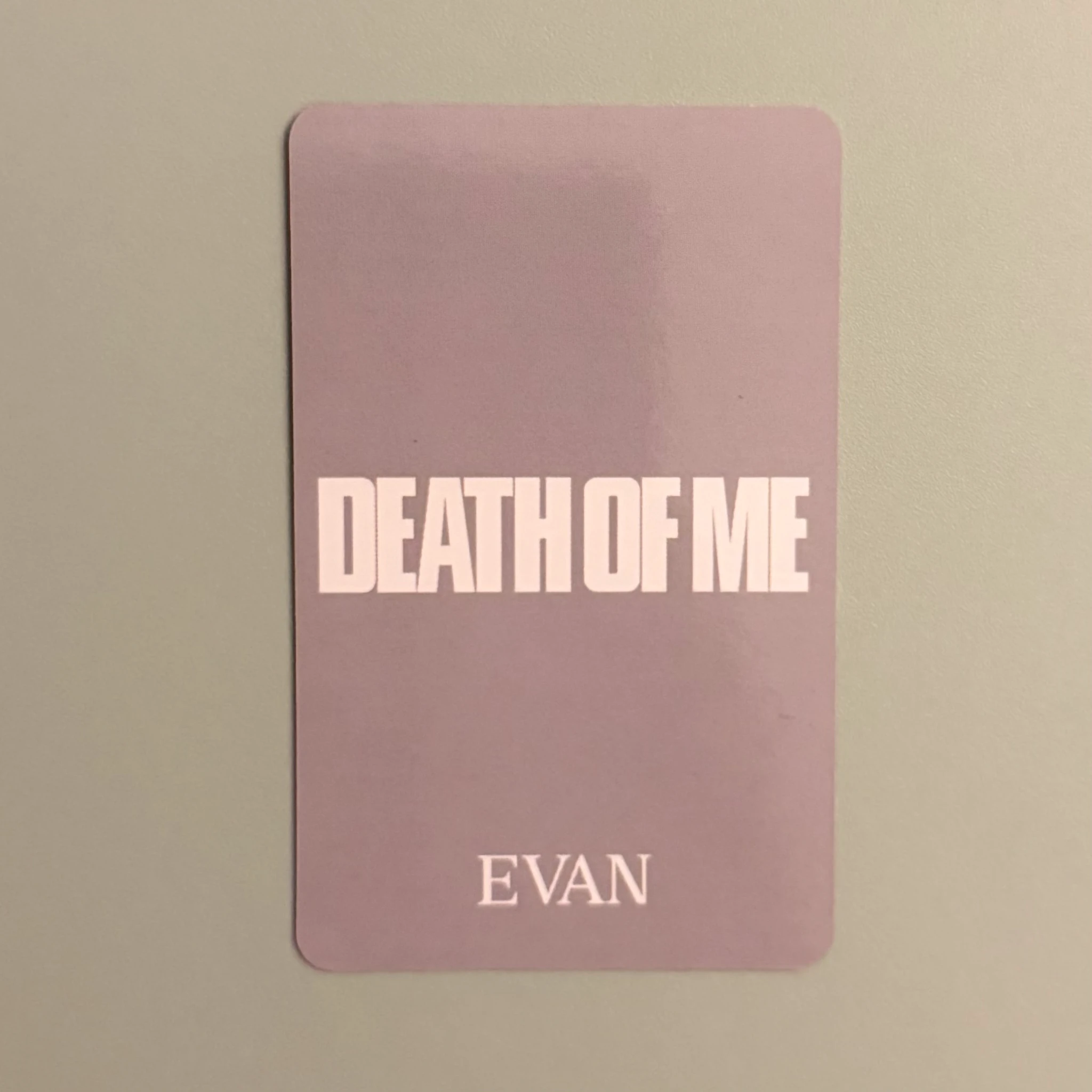 EVAN Evan (Heeseung) EVAN - Evan (Heeseung) - DEATH OF ME Album kpop nara listing photo 2