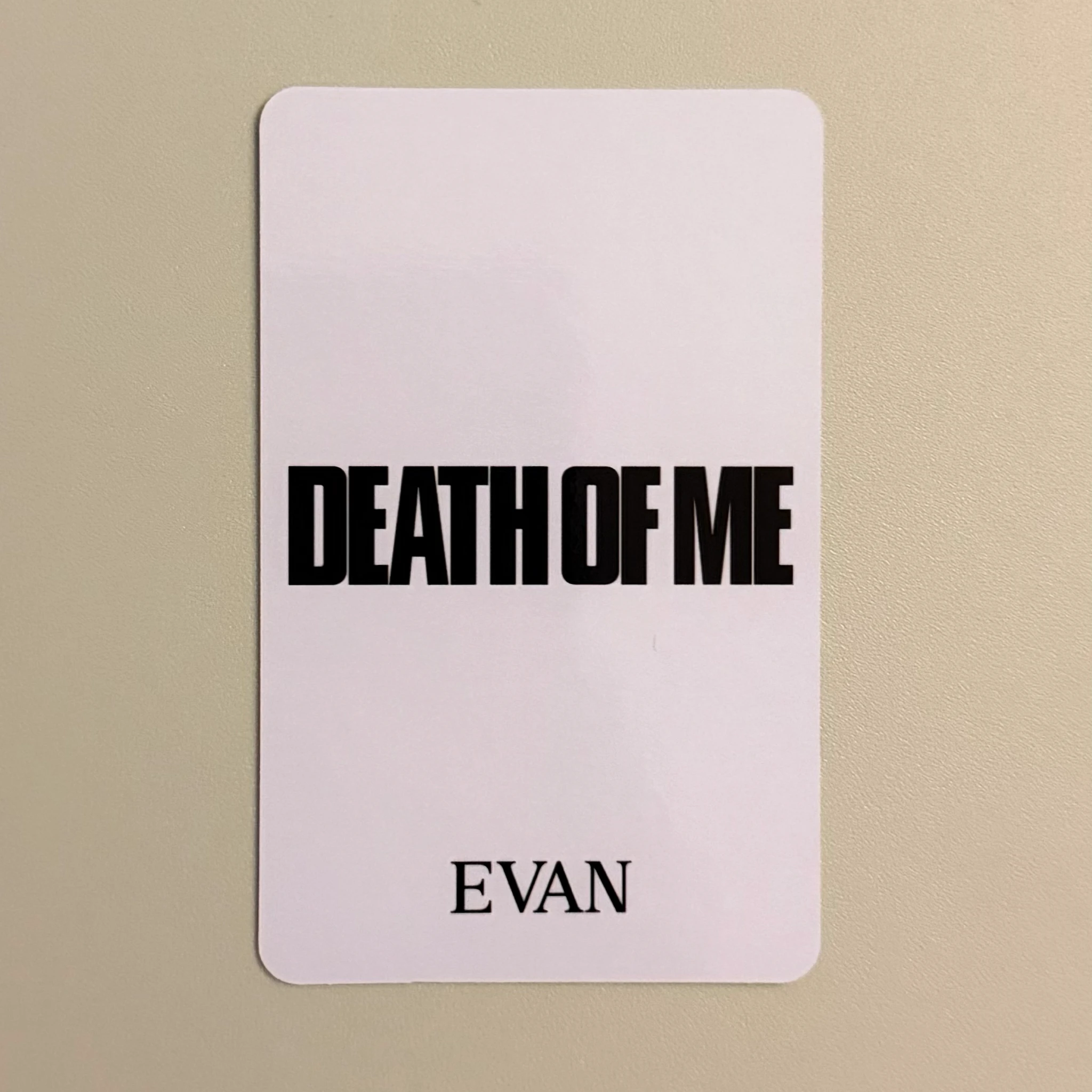 EVAN Evan (Heeseung) EVAN - Evan (Heeseung) - DEATH OF ME Album hmv UK purchase benefit listing photo 2