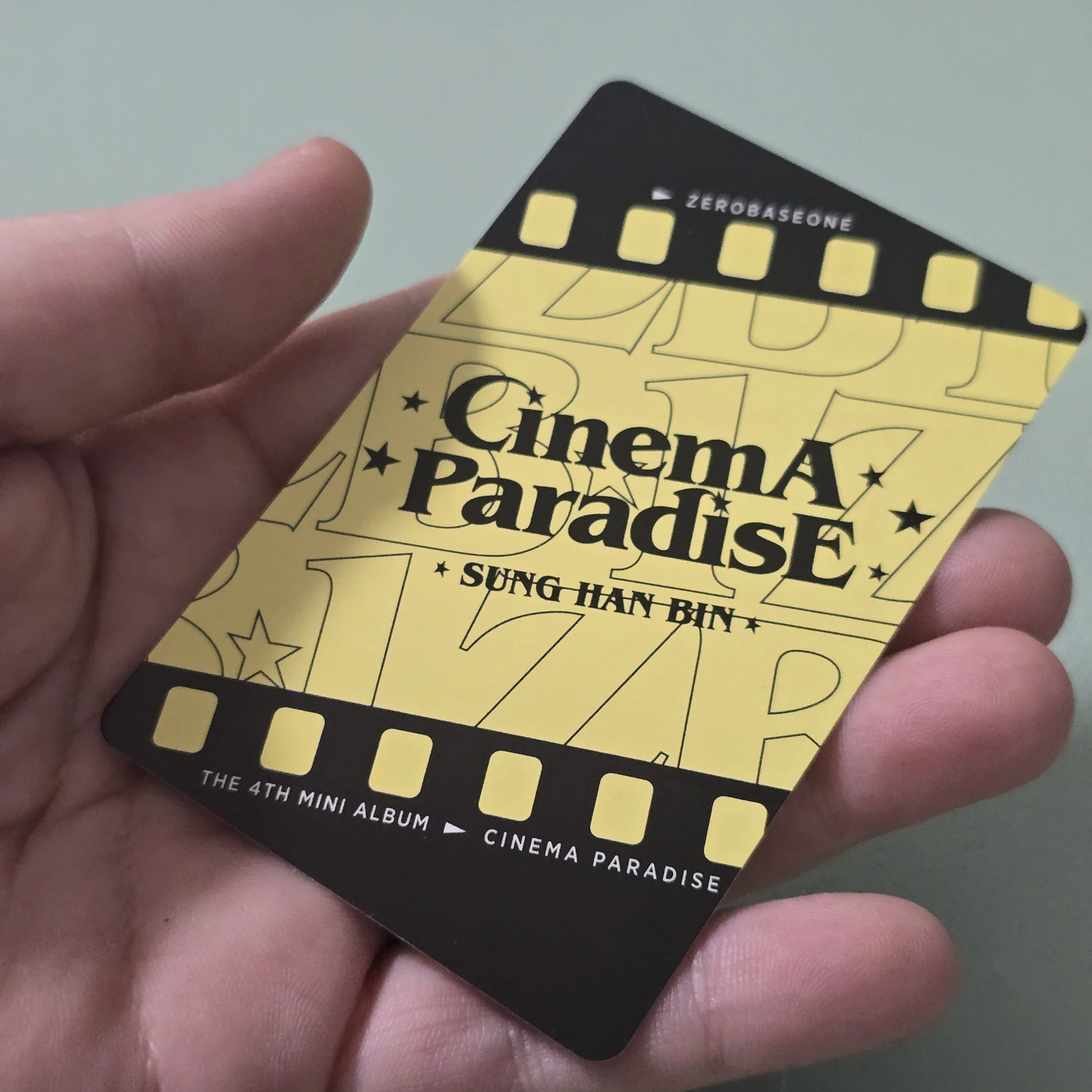 ZEROBASEONE Hanbin ZEROBASEONE - Hanbin - Cinema Paradise Album album photocard film version listing photo 2