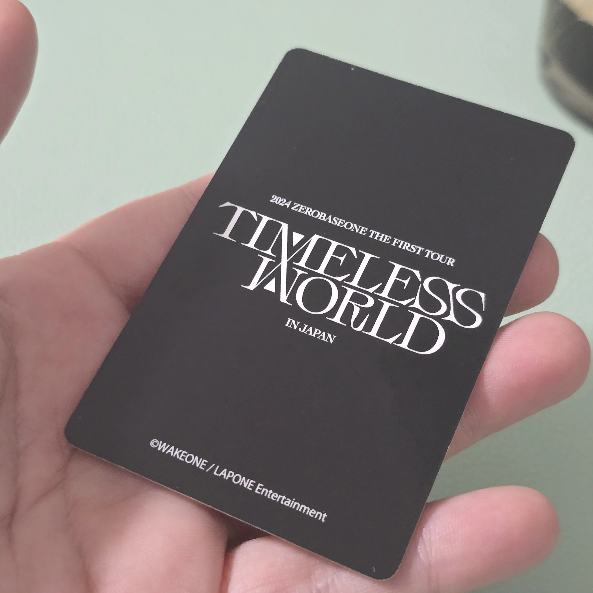 ZEROBASEONE Hao ZEROBASEONE - Hao - 2024 The First Tour [Timeless World] Event trading card listing photo 2