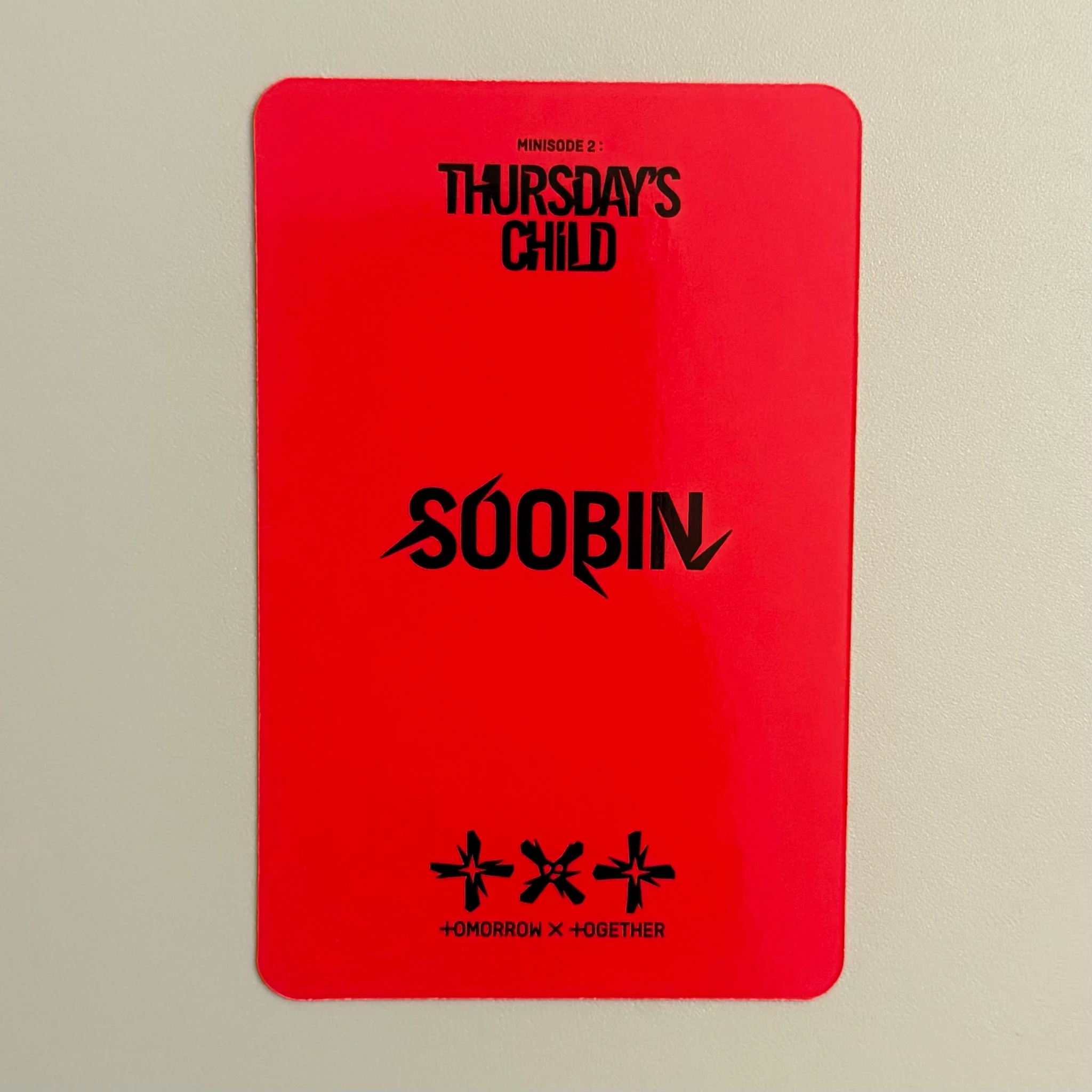 TOMORROW X TOGETHER Soobin TOMORROW X TOGETHER - Soobin - Minisode 2: Thursday's Child Album album photocard mess ver. listing photo 2