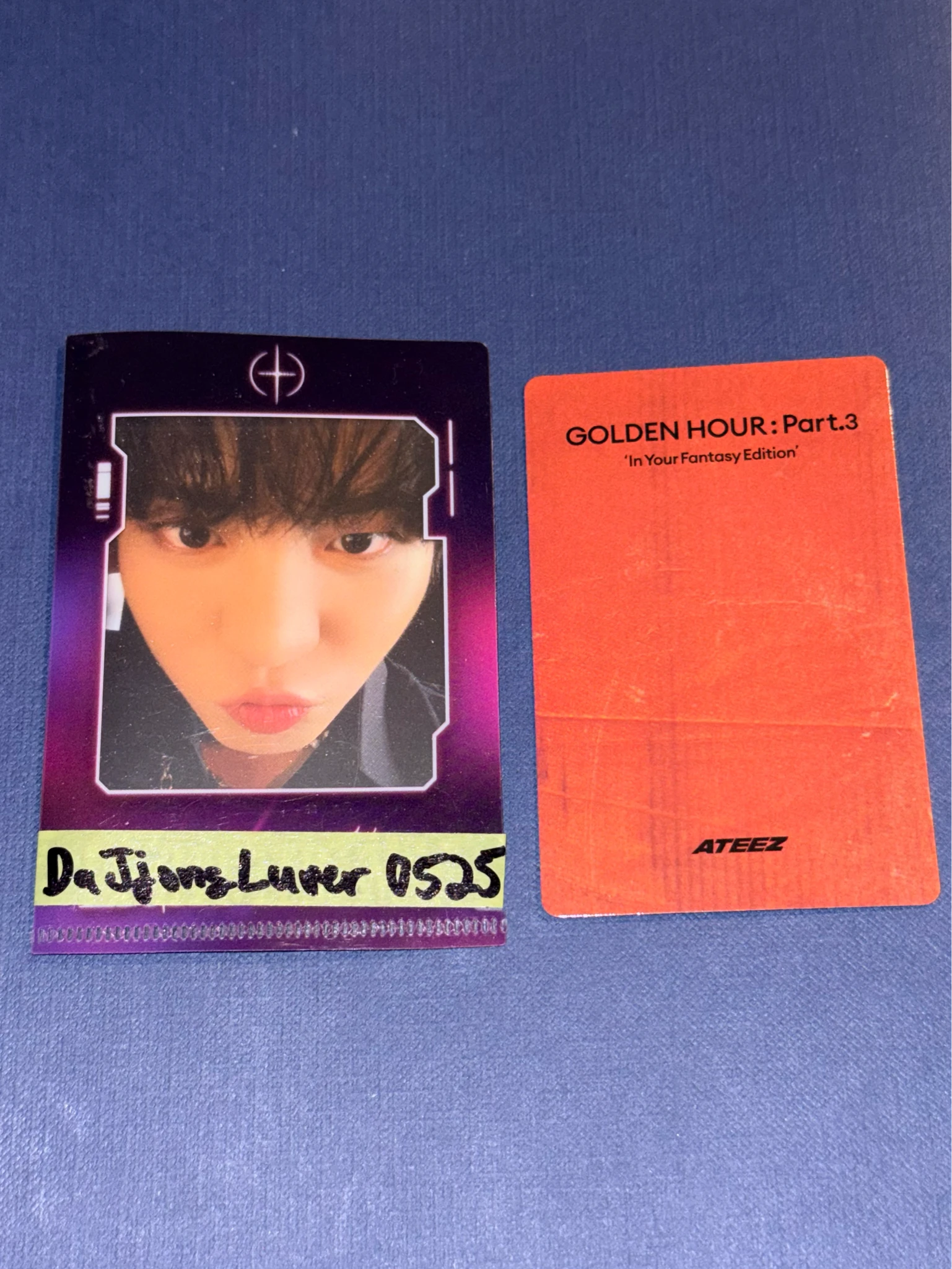 ATEEZ Jongho ATEEZ - Jongho - Golden Hour : Part.3 'In Your Fantasy Edition' Album album photocard limited version listing photo 2