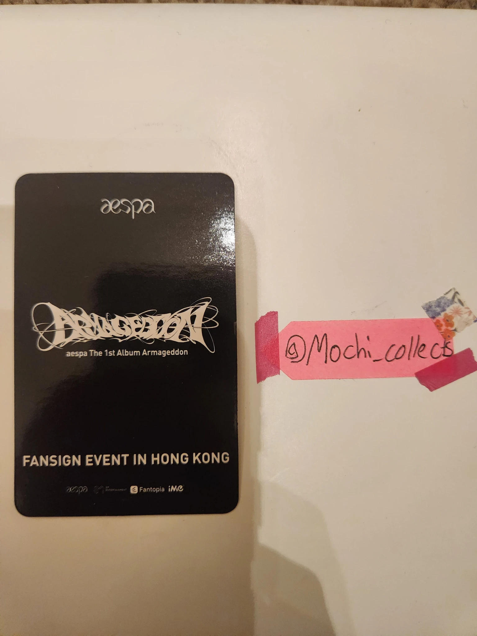 aespa Winter aespa - Winter - Armageddon Album fantopia hong kong fansign listing photo 2