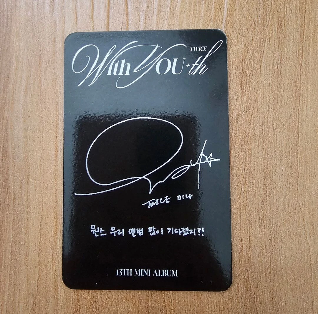 TWICE Mina TWICE-Mina-Album-with you-th listing photo 2