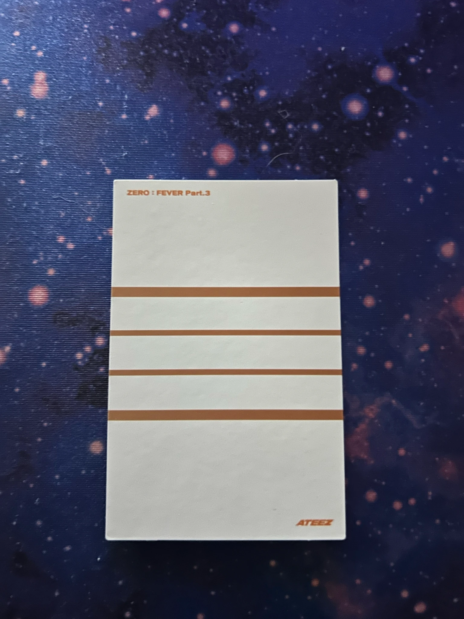 ATEEZ Yunho ATEEZ - Yunho - ZERO : FEVER Part.3 Album album photocard diary version version 1 listing photo 2
