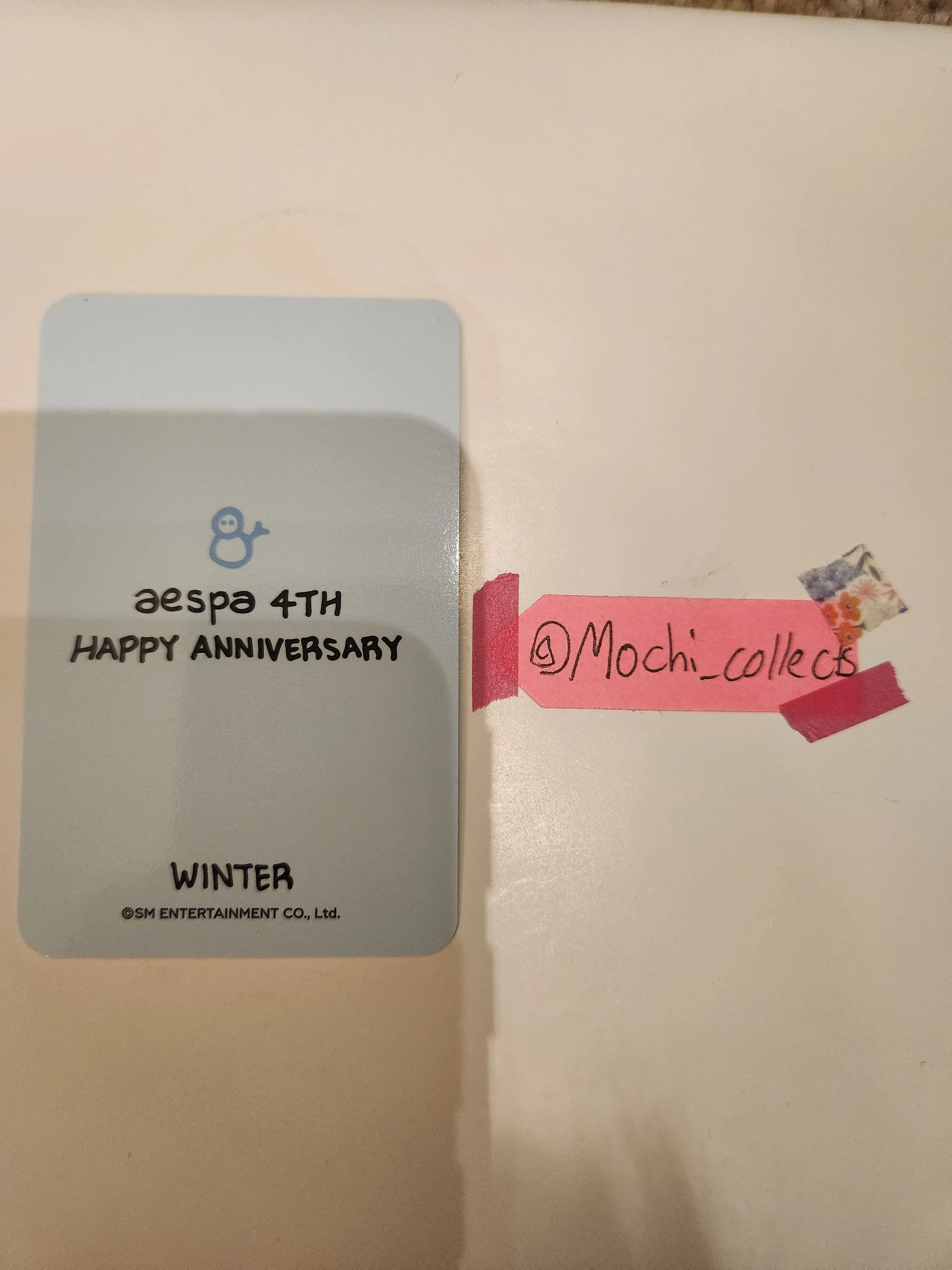 aespa Winter aespa - Winter - 4th Anniversary  Other merch photocard trading card 4th Anniversary C version lucky card listing photo 2