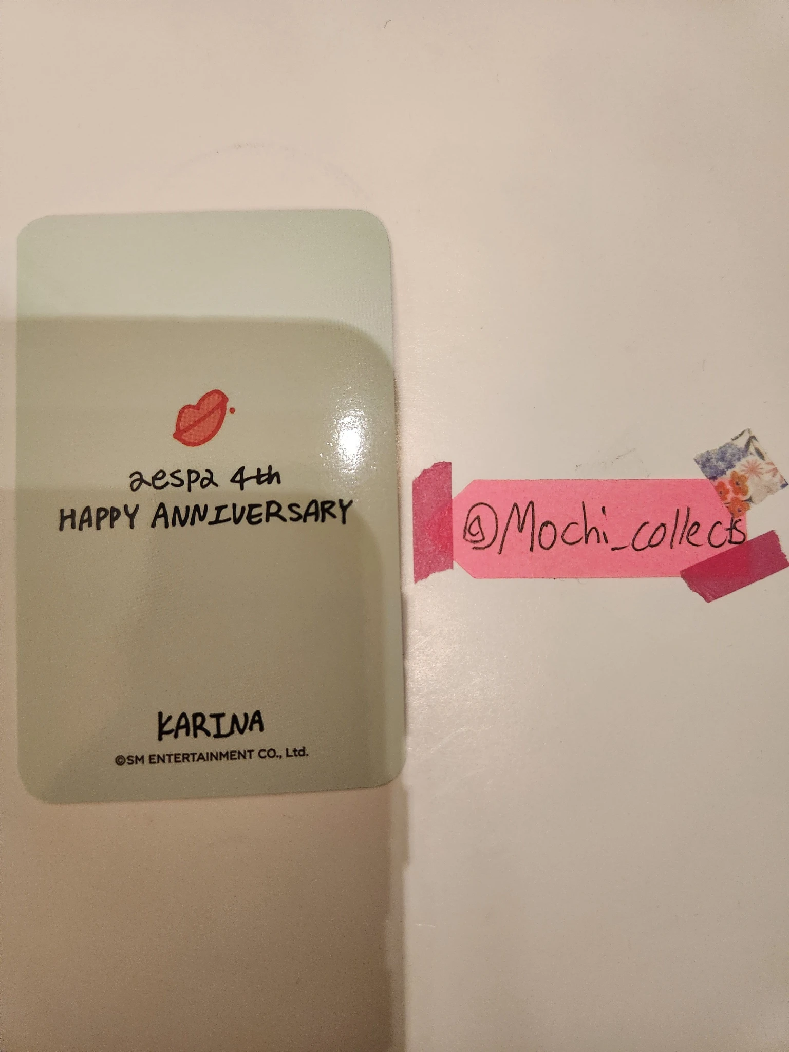 aespa Karina aespa - Karina - 4th Anniversary  Other merch photocard trading card 4th Anniversary C version lucky card listing photo 2