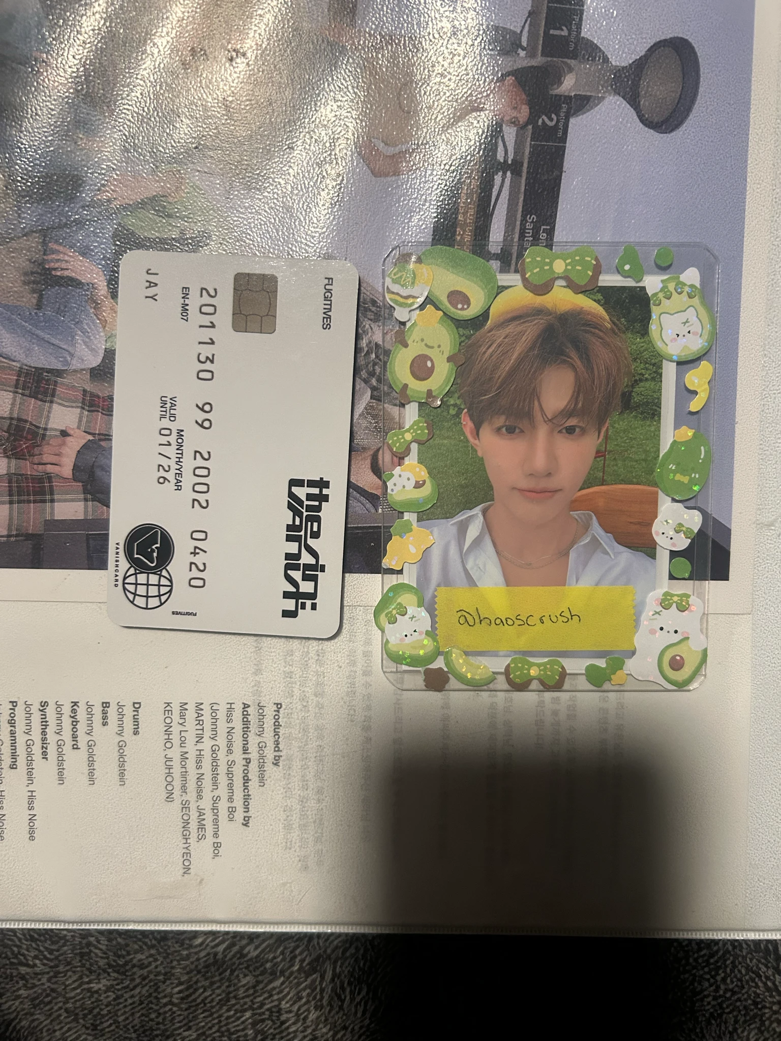 ENHYPEN Jay ENHYPEN - Jay - THE SIN: VANISH Album album photocard korean album fugitives version listing photo 2