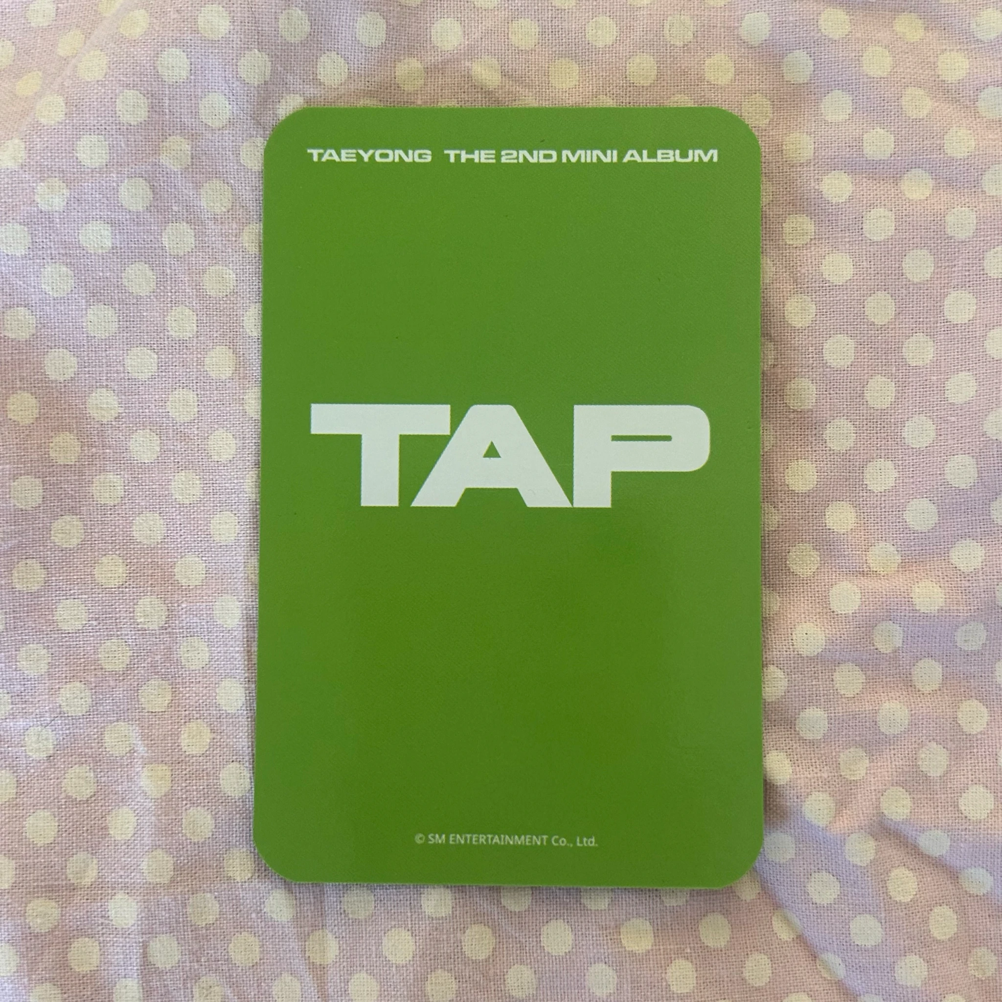 NCT Taeyong NCT - Taeyong - TAP Album soundwave video call (fancall) solo album listing photo 2