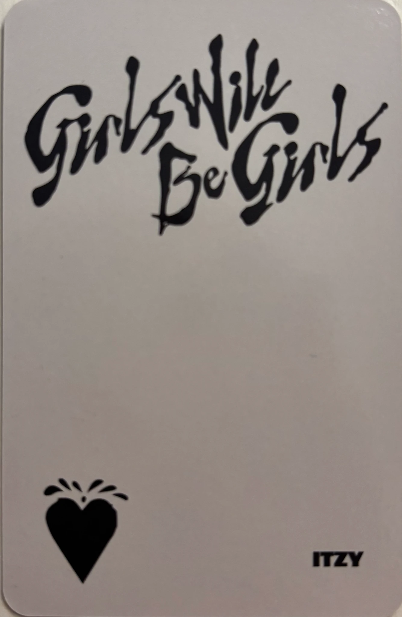 ITZY Yeji ITZY - Yeji - Girls Will Be Girls Album album photocard platform poca ver. non-selfie horizontal listing photo 2