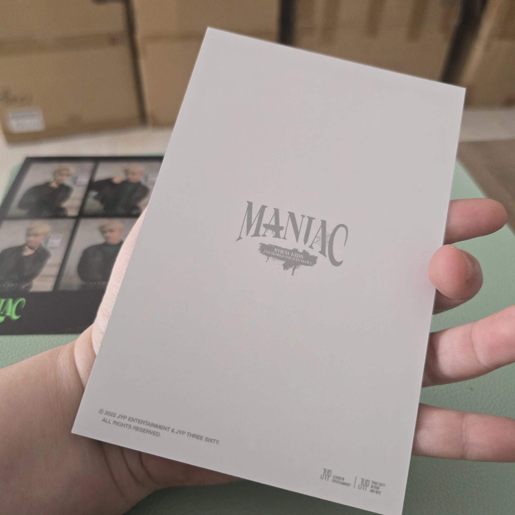 Stray Kids Felix Stray Kids - Felix - Maniac World Tour Event 4 cut photo photo set seoul version tour merch listing photo 2