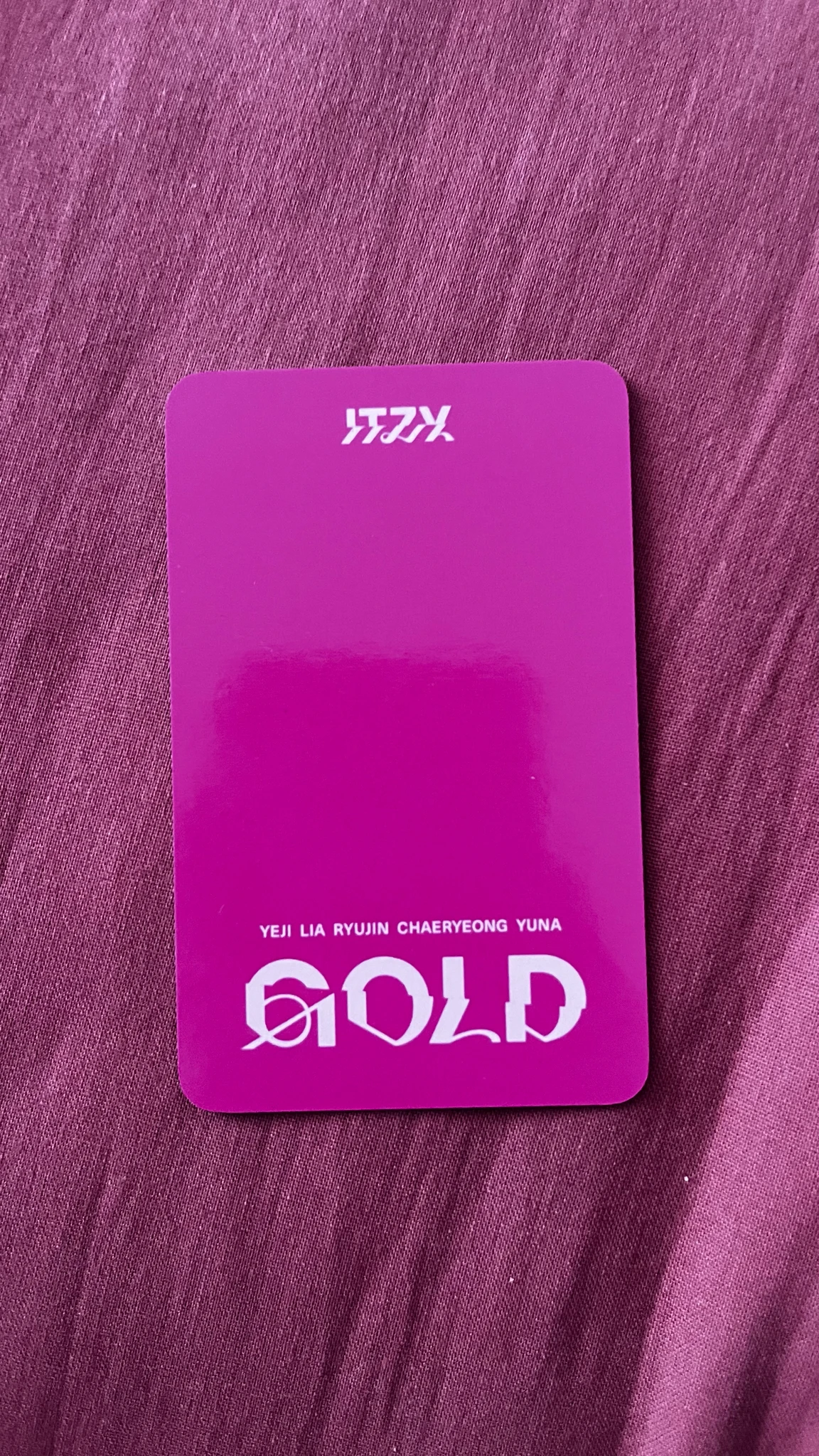 ITZY Ryujin ITZY - Ryujin - GOLD Album pob (pre-order benefit) jyp shop listing photo 2