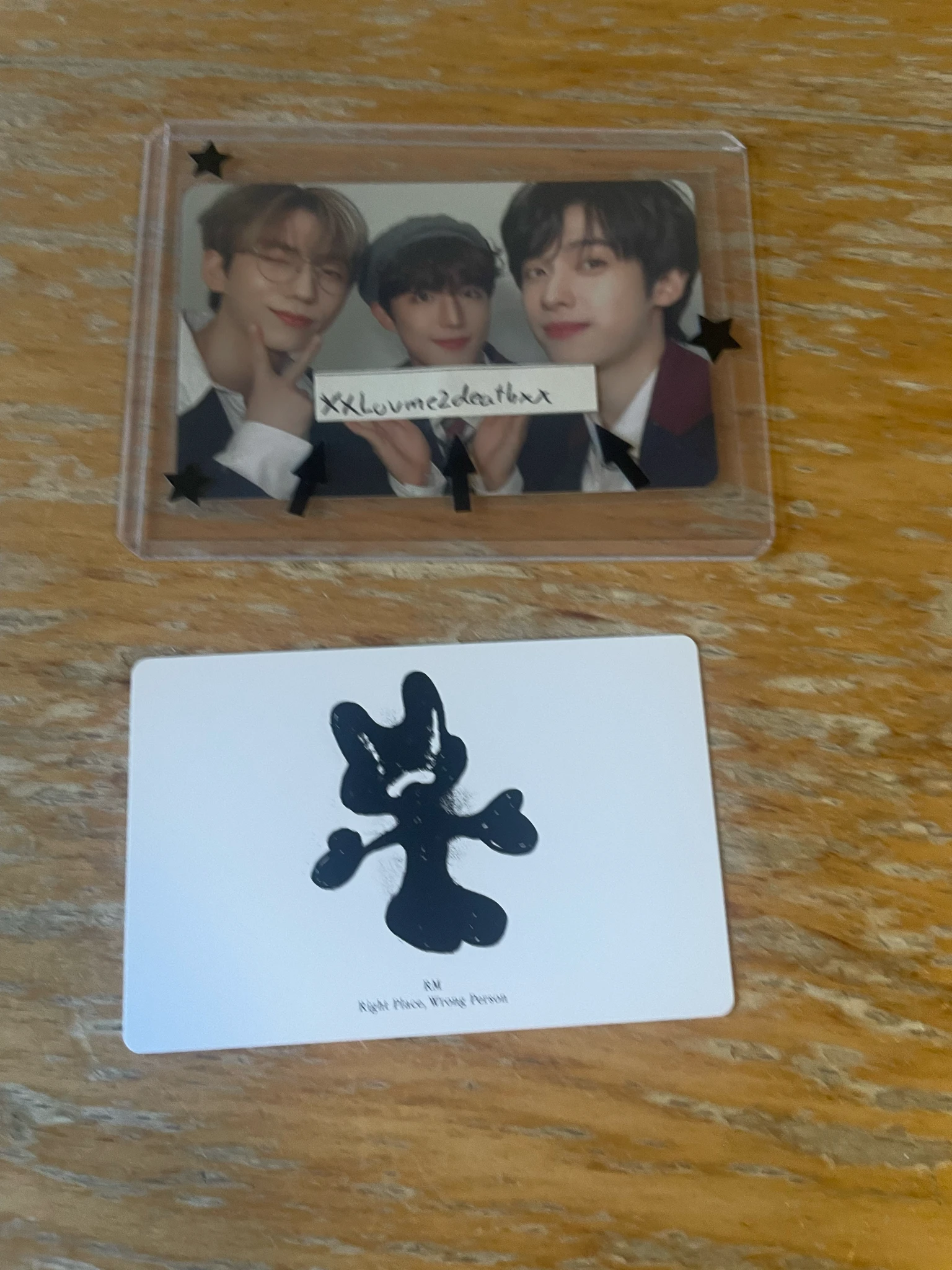 BTS RM BTS - RM - Right Place, Wrong Person Album solo album album photocard version B listing photo 2
